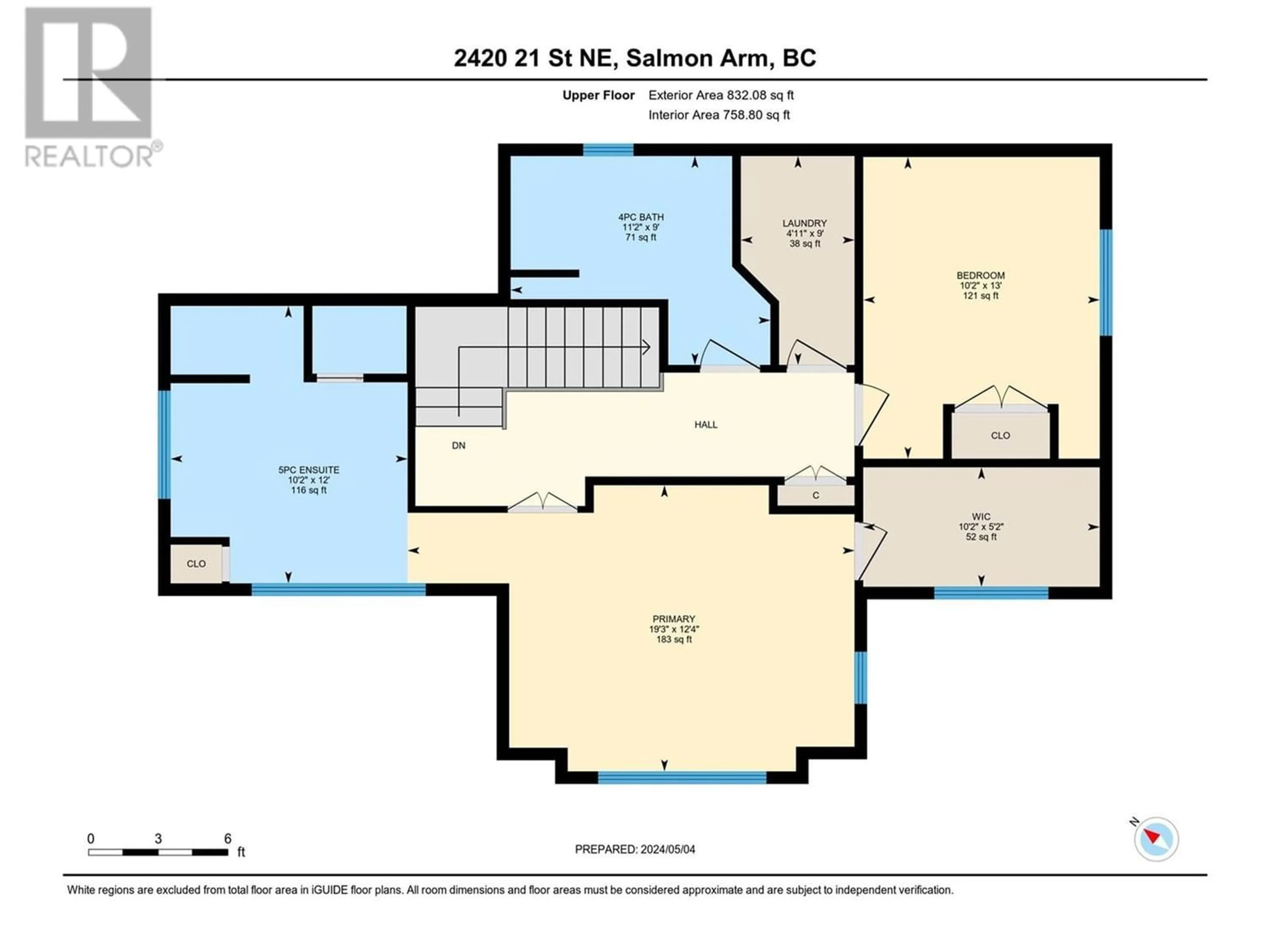 Floor plan for 2420 21 Street NE, Salmon Arm British Columbia V1E3Y3