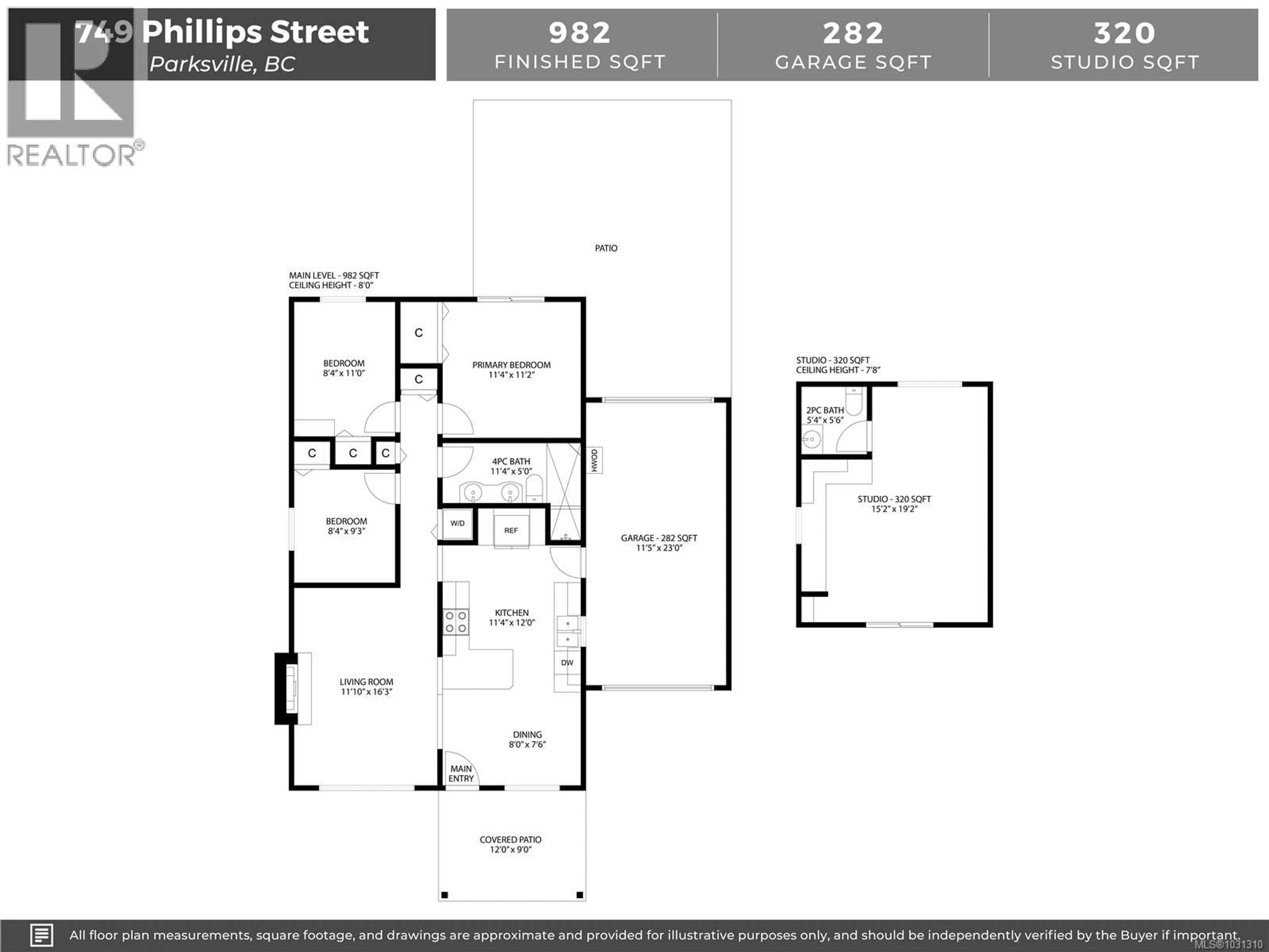 Floor plan for 749 PHILLIPS STREET, Parksville British Columbia V9P1A7