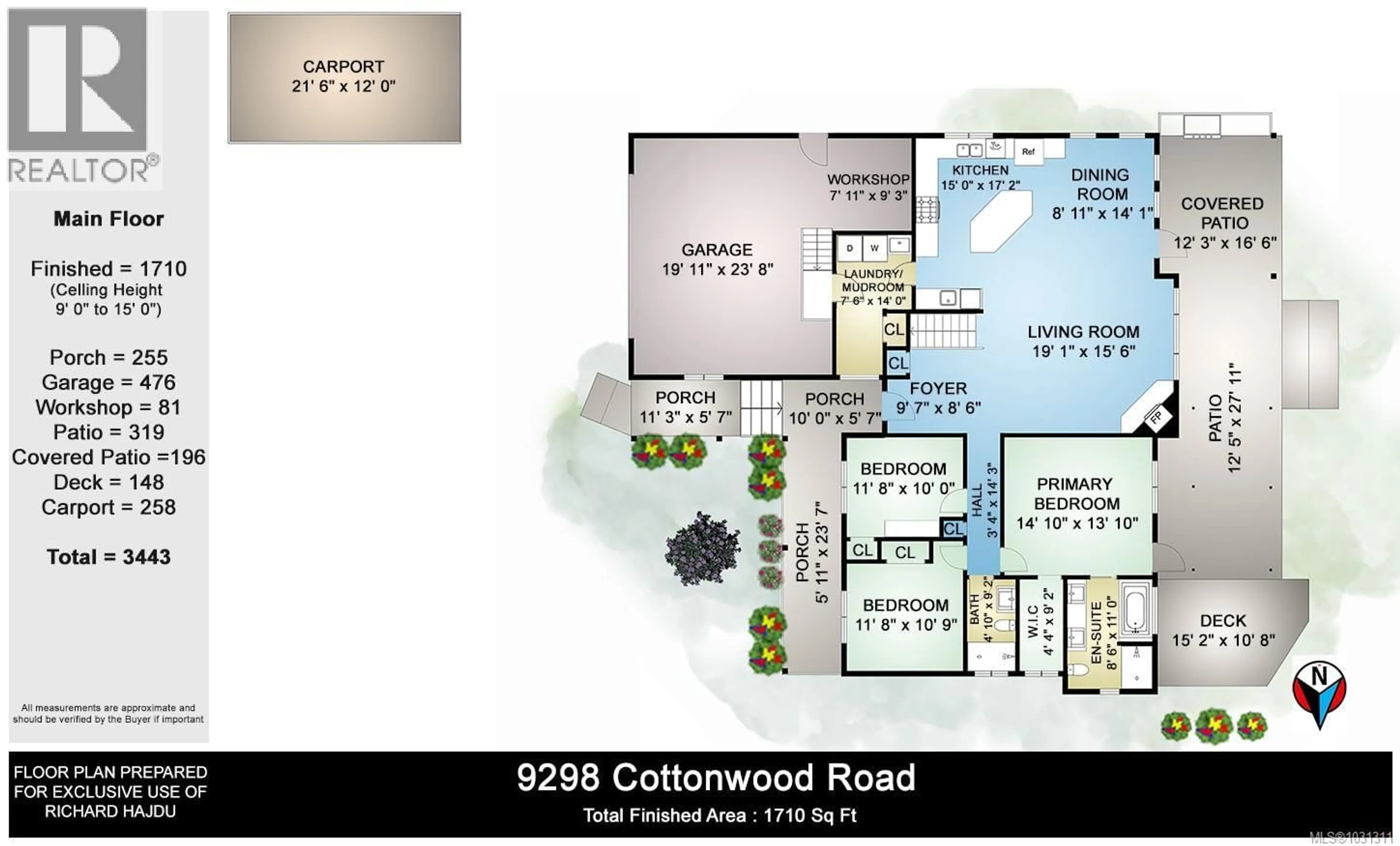 Floor plan for 9298 COTTONWOOD ROAD, Chemainus British Columbia V0R1K5