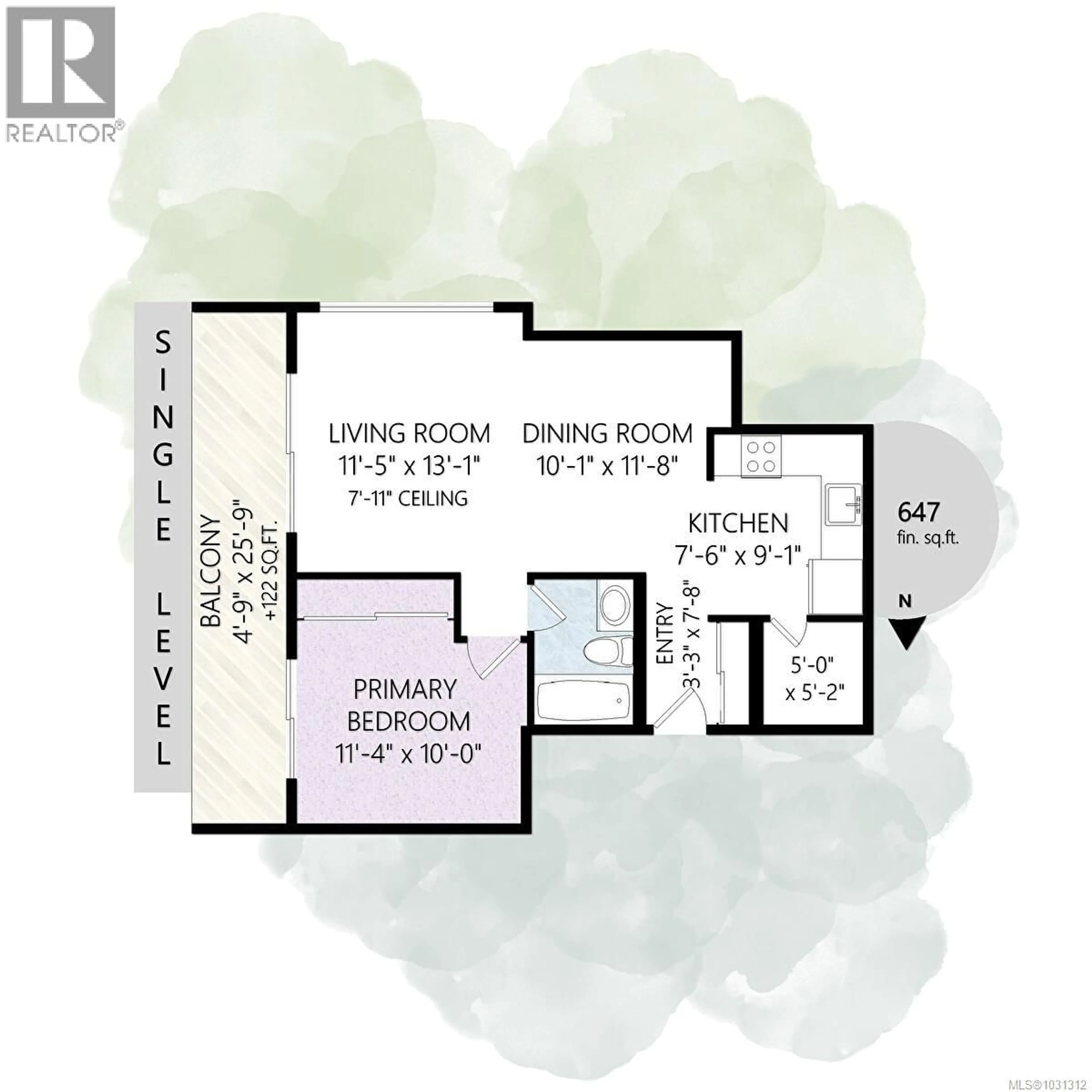 Floor plan for 1109 - 1630 QUADRA STREET, Victoria British Columbia V8W3J5
