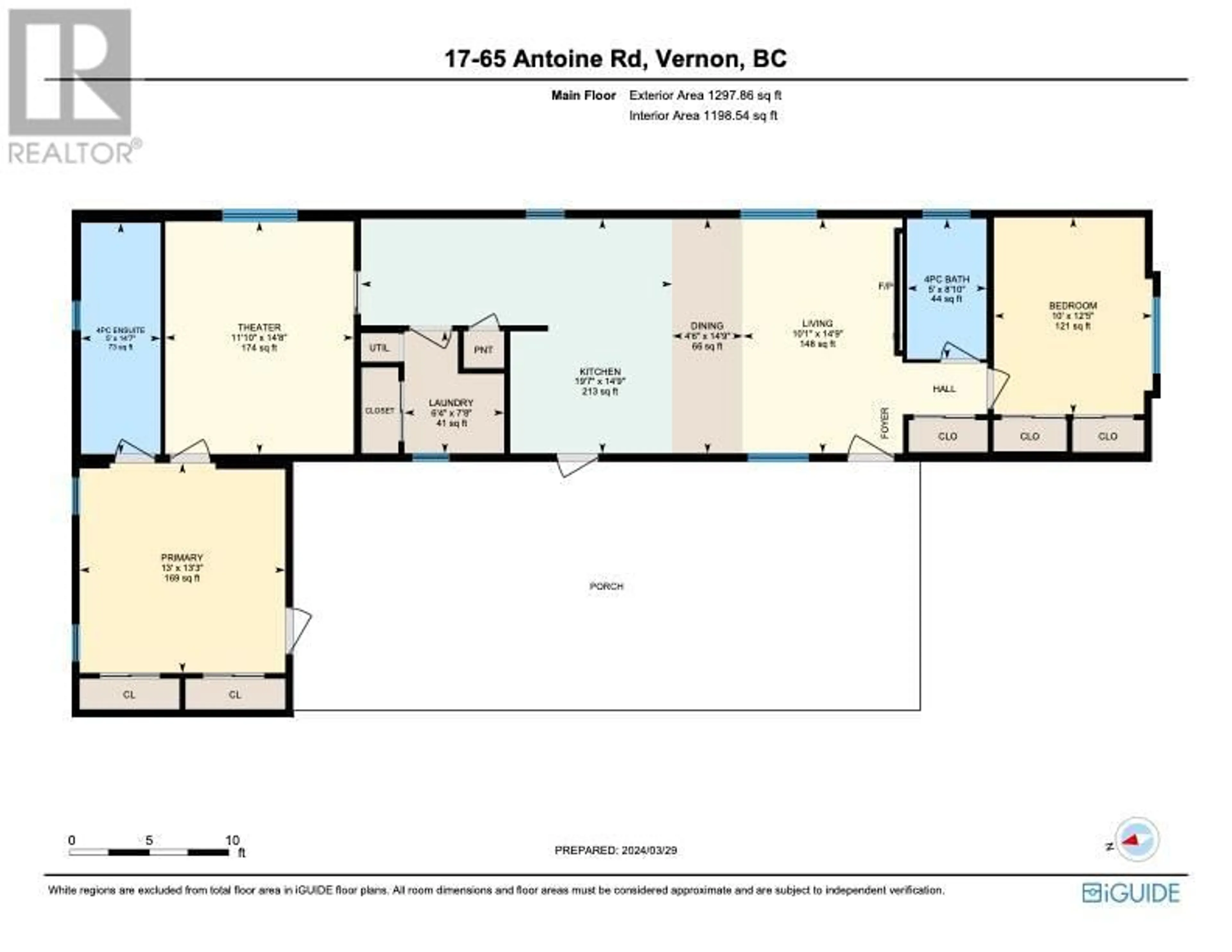 Floor plan for 65 Antoine Road Unit# 17, Vernon British Columbia V1H2A3