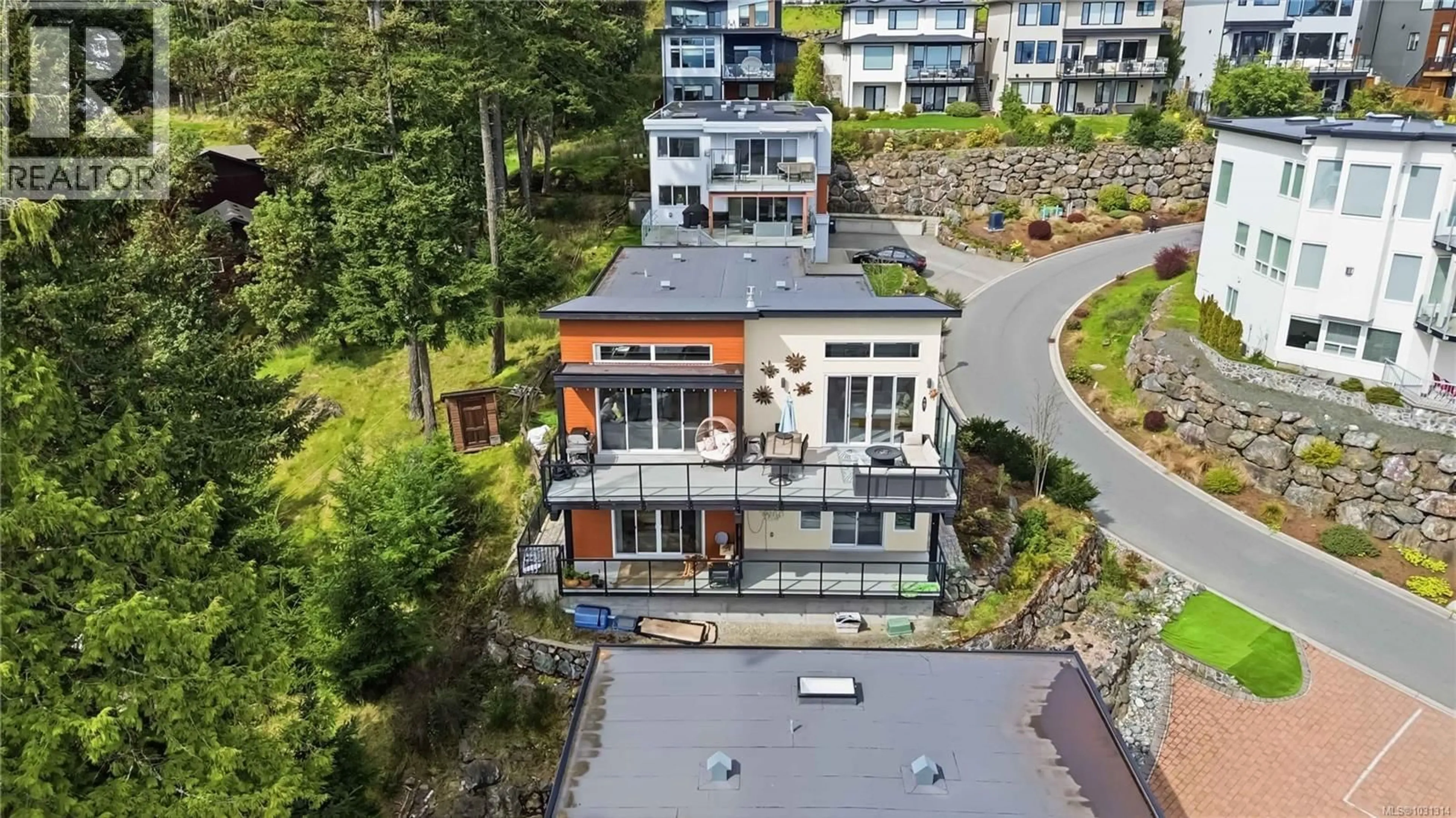 A pic from outside/outdoor area/front of a property/back of a property/a pic from drone, unknown for 533 GURUNANK LANE, Colwood British Columbia V9C0M2