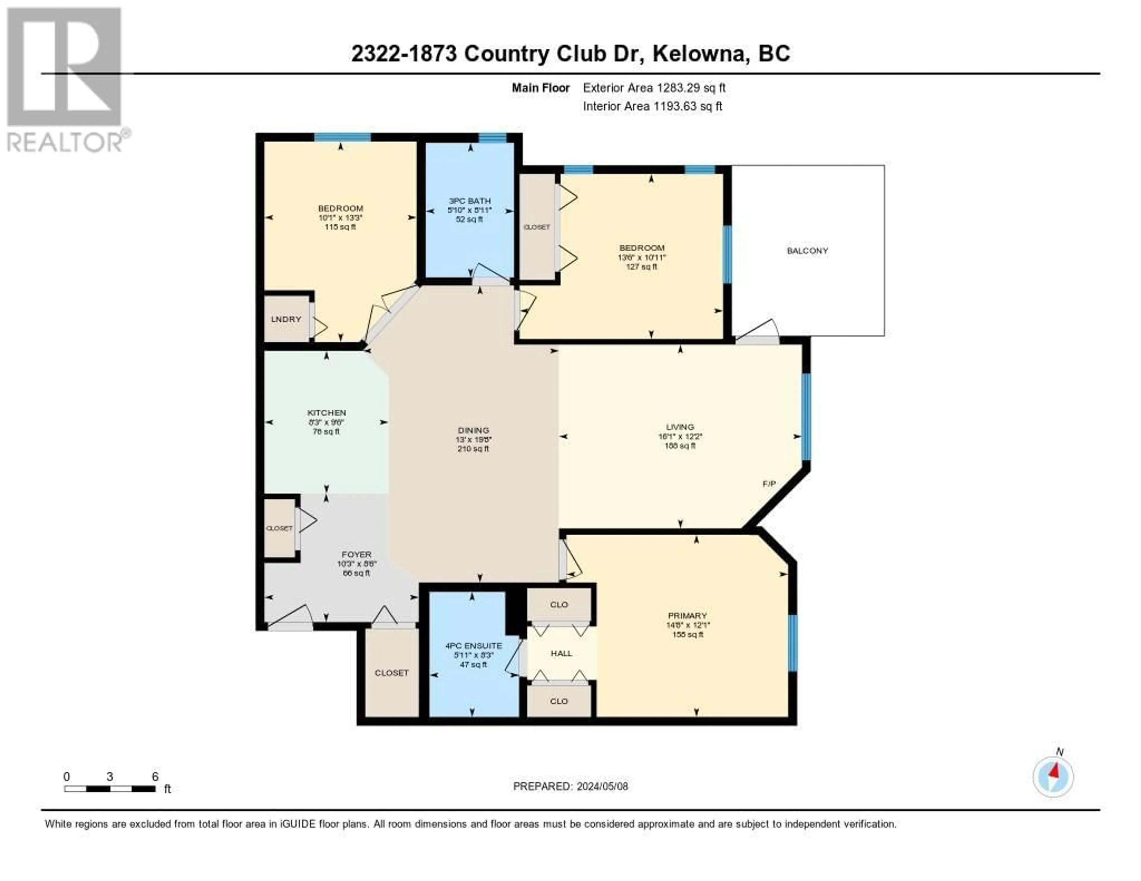 Floor plan for 1873 Country Club Drive Unit# 2322, Kelowna British Columbia V1V2W6