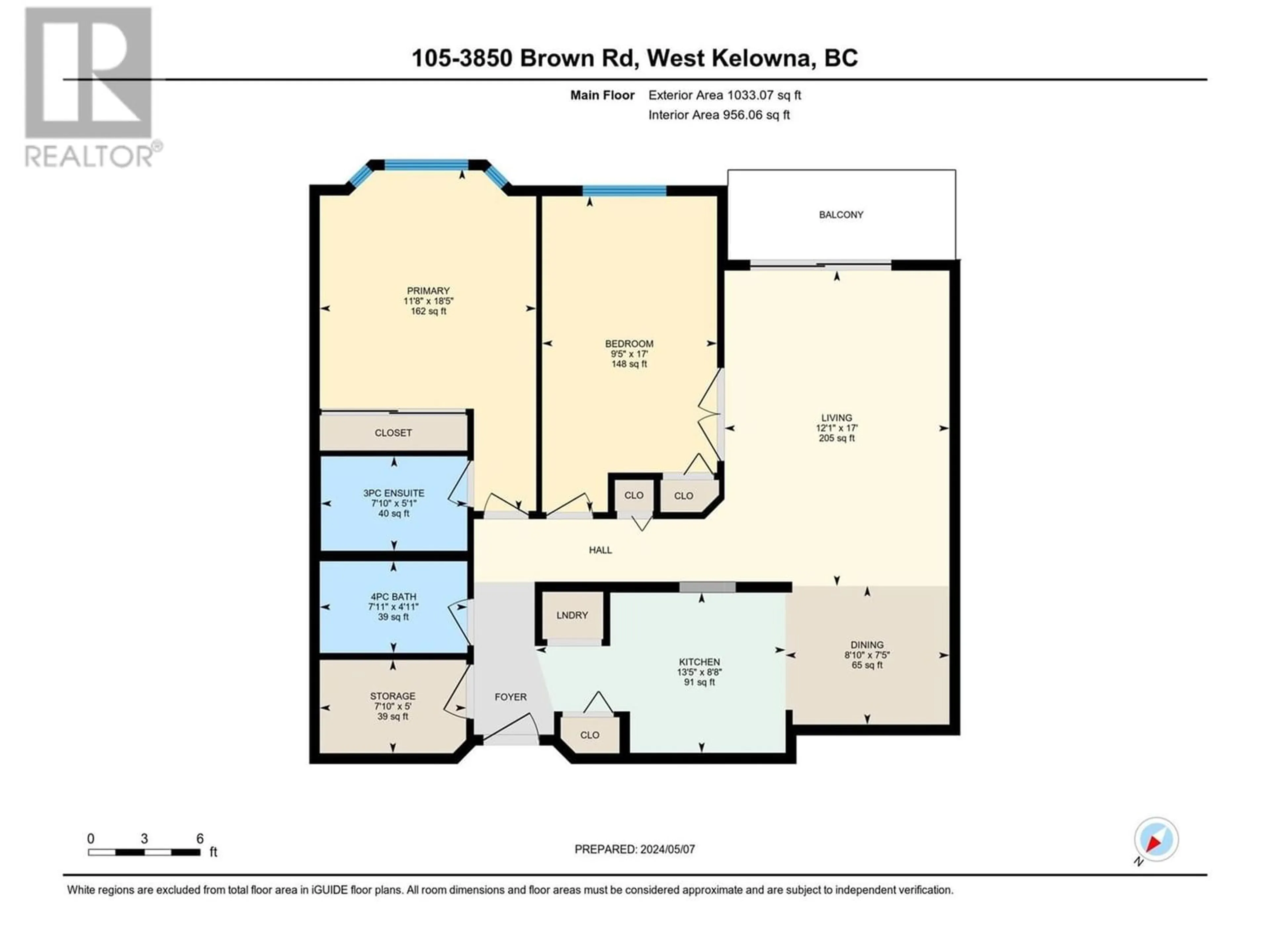Floor plan for 3850 Brown Road Unit# 105, West Kelowna British Columbia V4T2J5