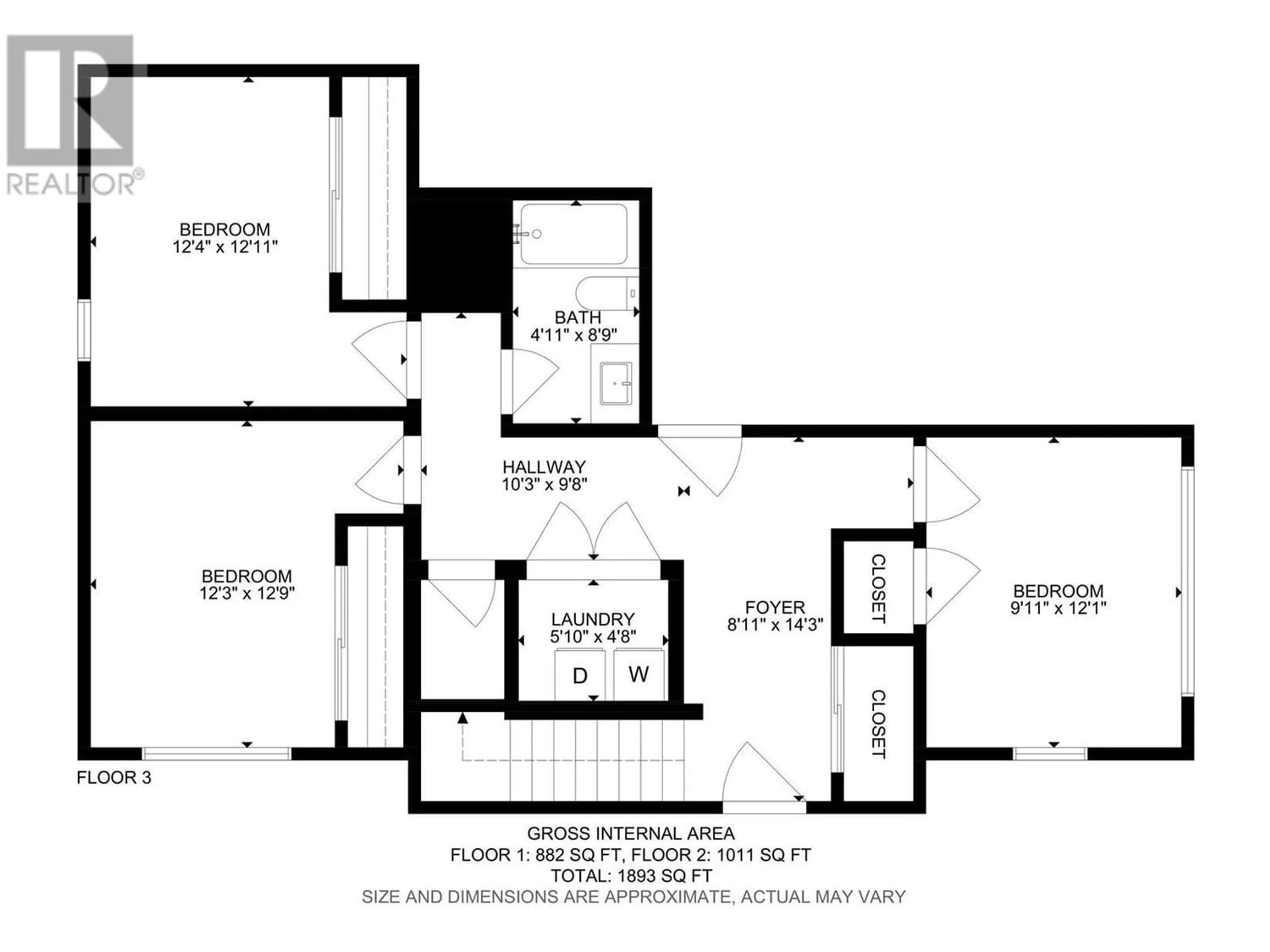 Floor plan for 1452 Ethel Street Unit# 2, Kelowna British Columbia V1Y2X7