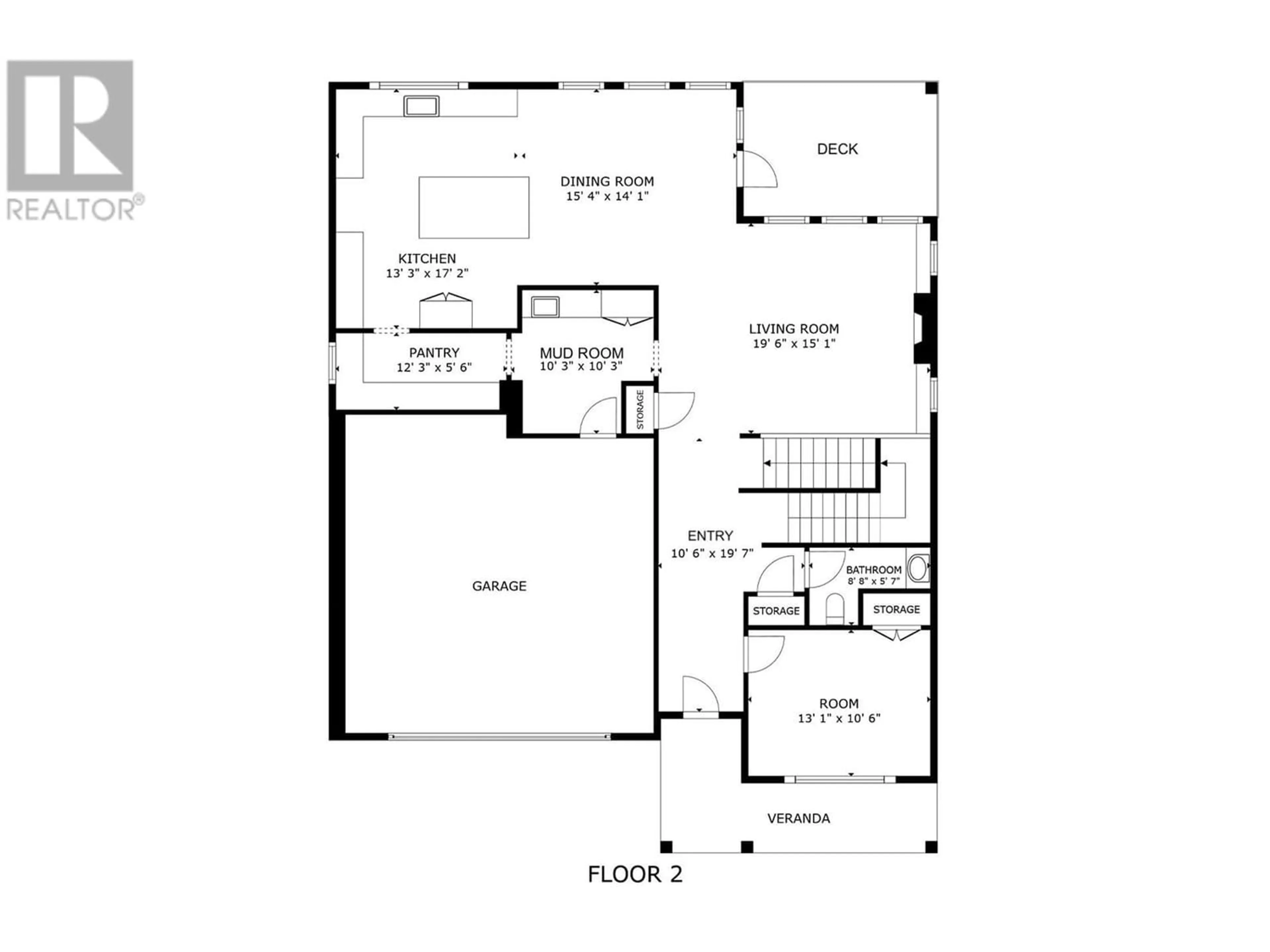 Floor plan for 1561 Fairwood Lane, Kelowna British Columbia V1P1L7