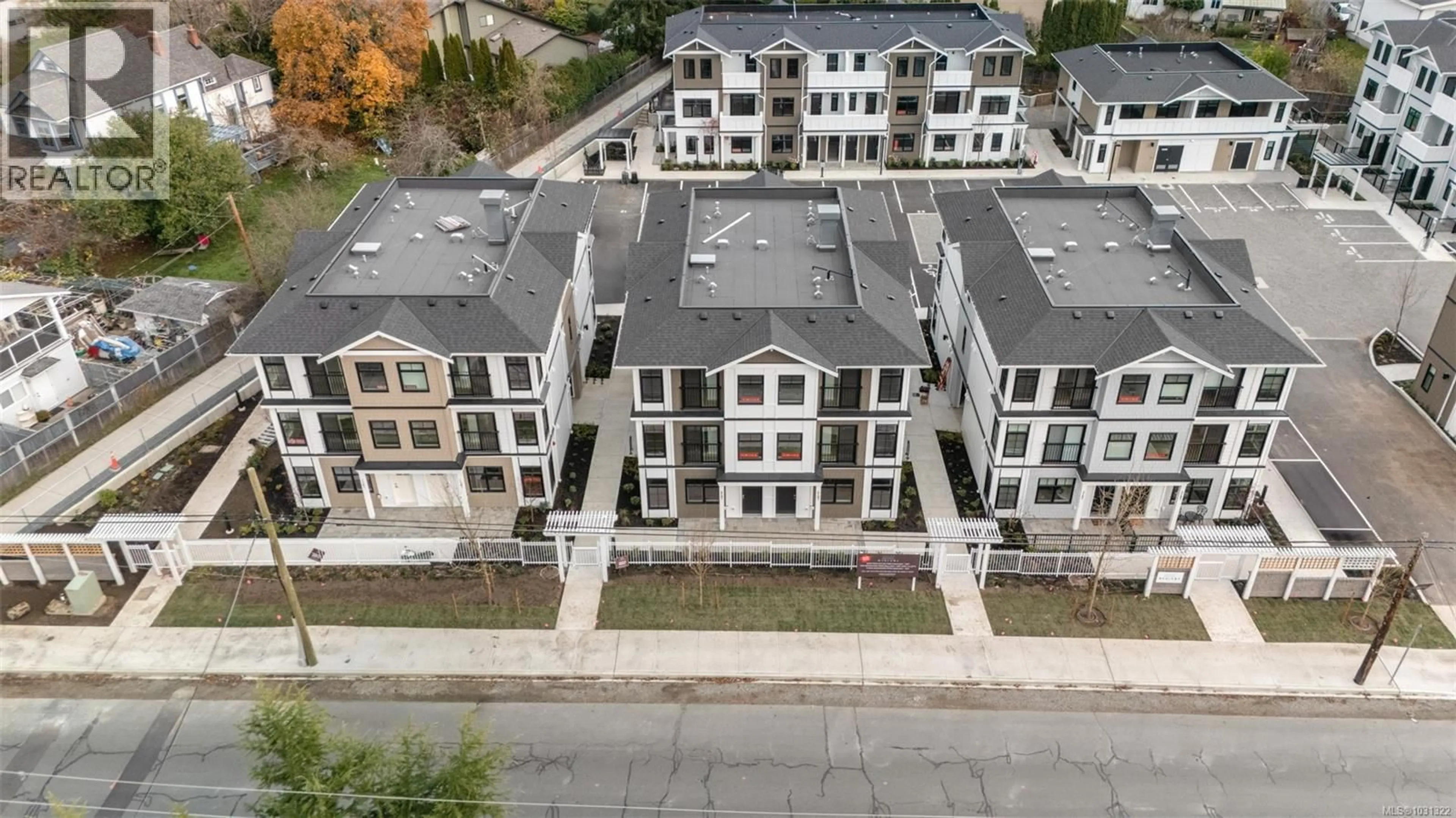 A pic from outside/outdoor area/front of a property/back of a property/a pic from drone, city buildings view from balcony for 2201 - 4201 TYNDALL AVENUE, Saanich British Columbia V8N0C4