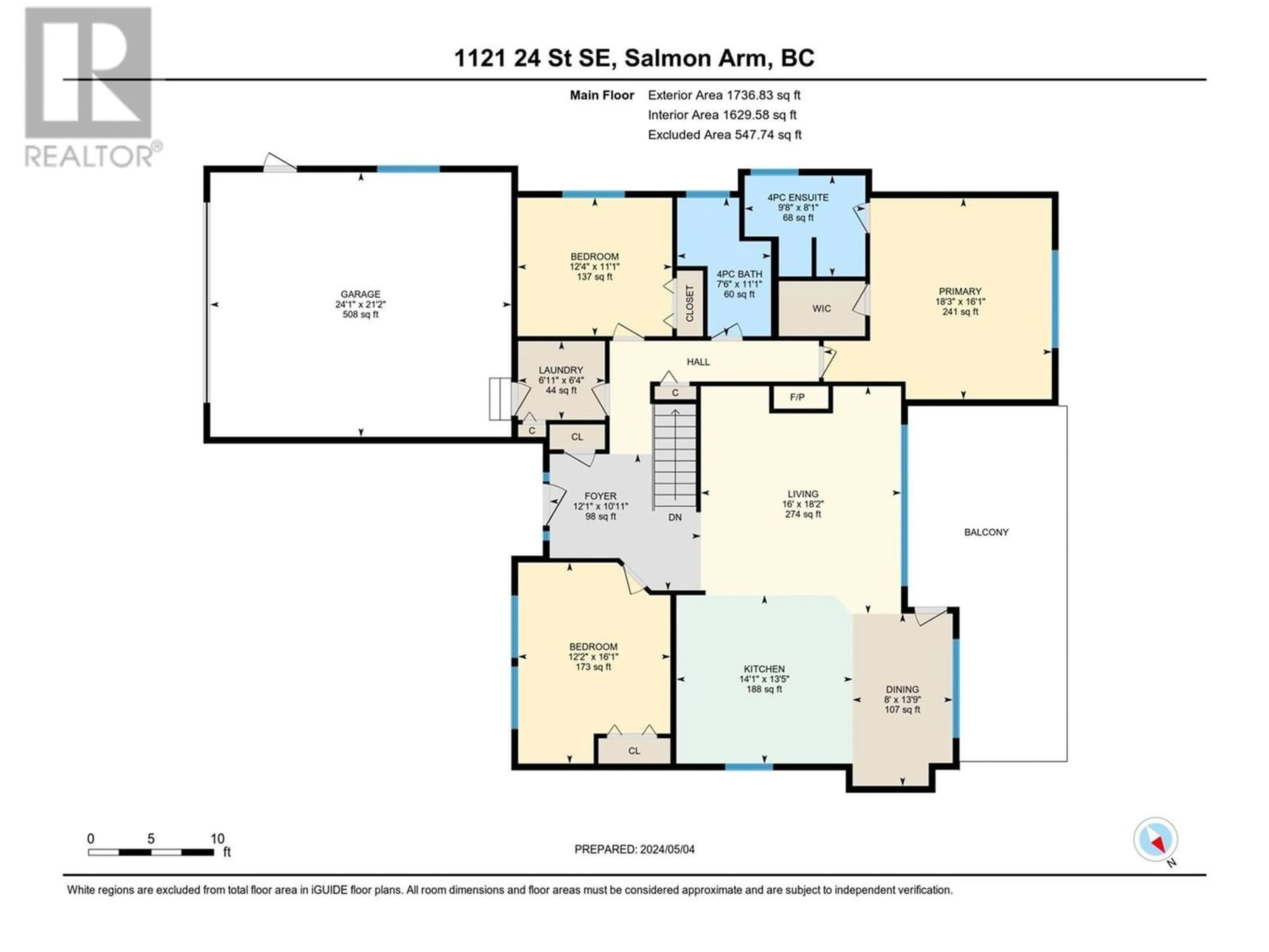 Floor plan for 1121 24 Street SE, Salmon Arm British Columbia V1E2J3
