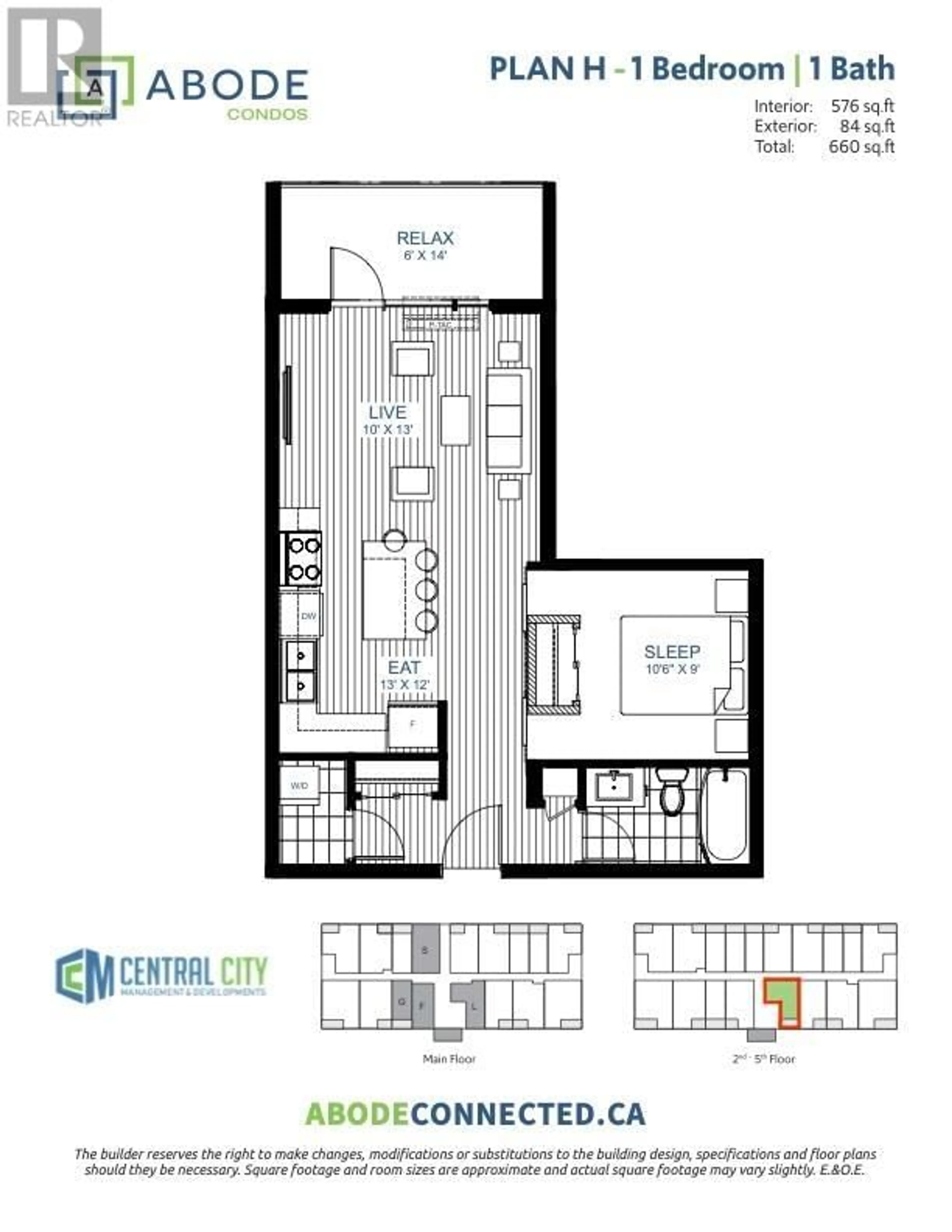 Floor plan for 2345 Butt Road Unit# 218, West Kelowna British Columbia V4T0G2