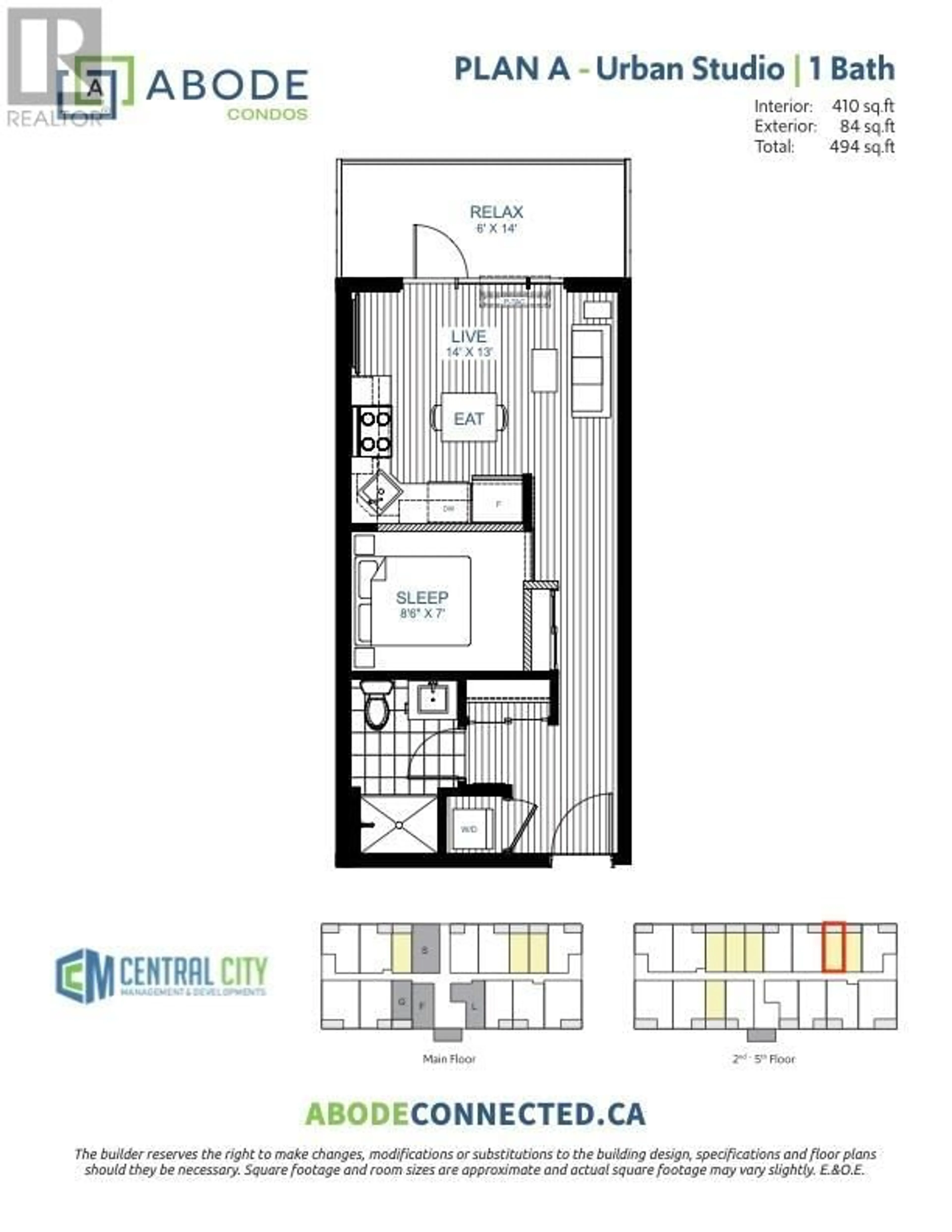Floor plan for 2345 Butt Road Unit# 312, West Kelowna British Columbia V4T0G2