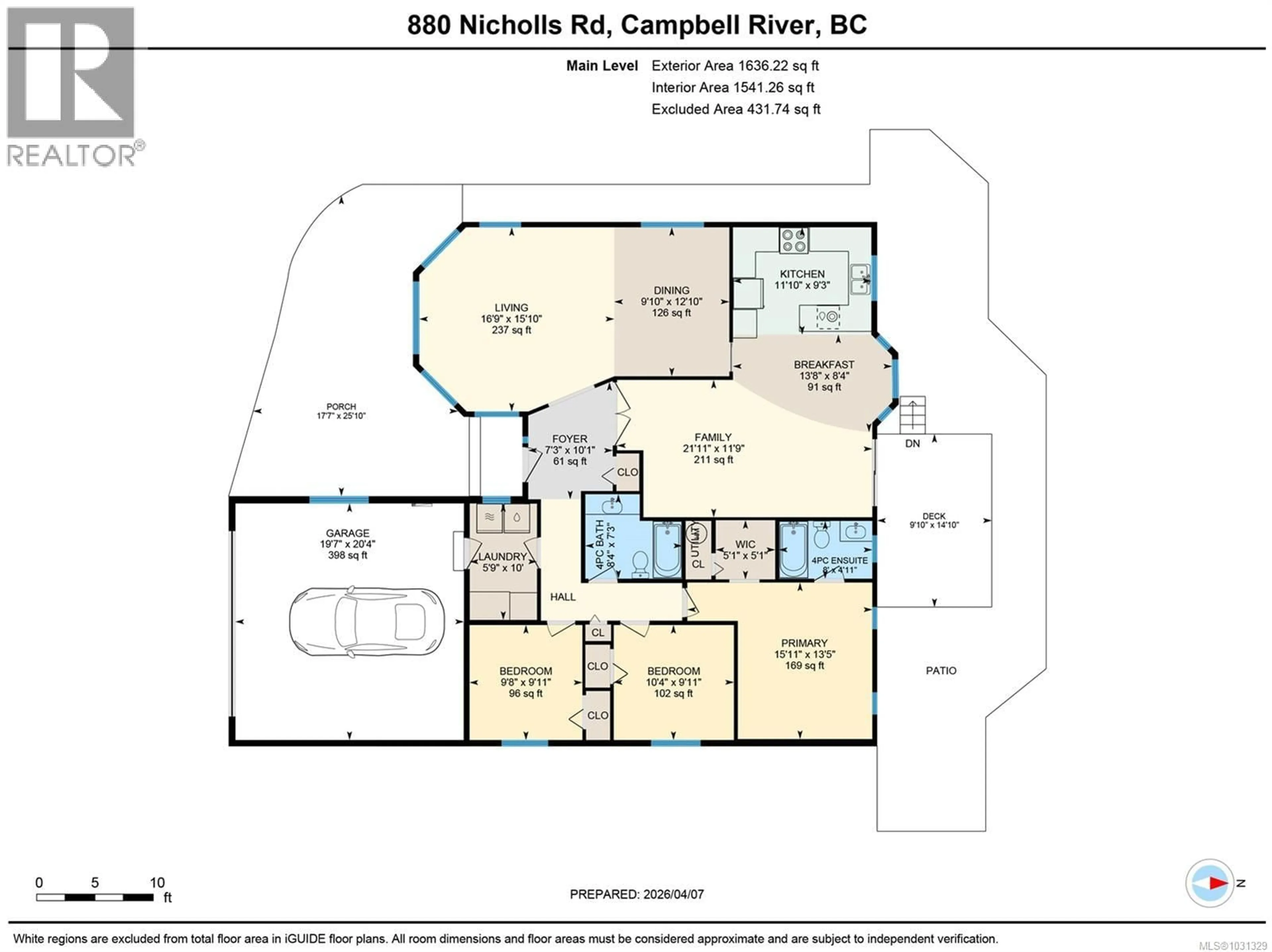 Floor plan for 880 NICHOLLS ROAD, Campbell River British Columbia V9W3P6