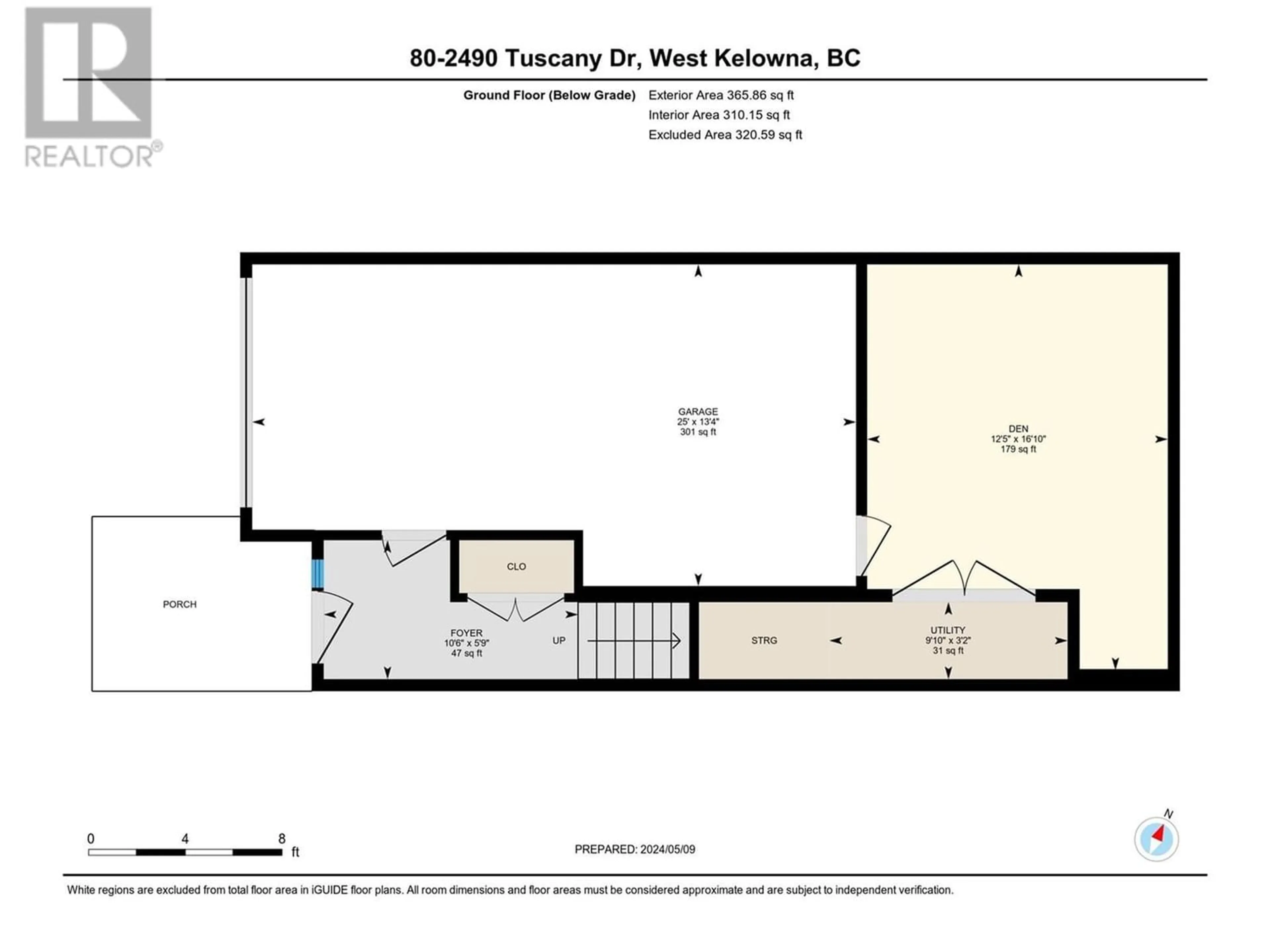Floor plan for 2490 Tuscany Drive Unit# 80, West Kelowna British Columbia V4T2X6
