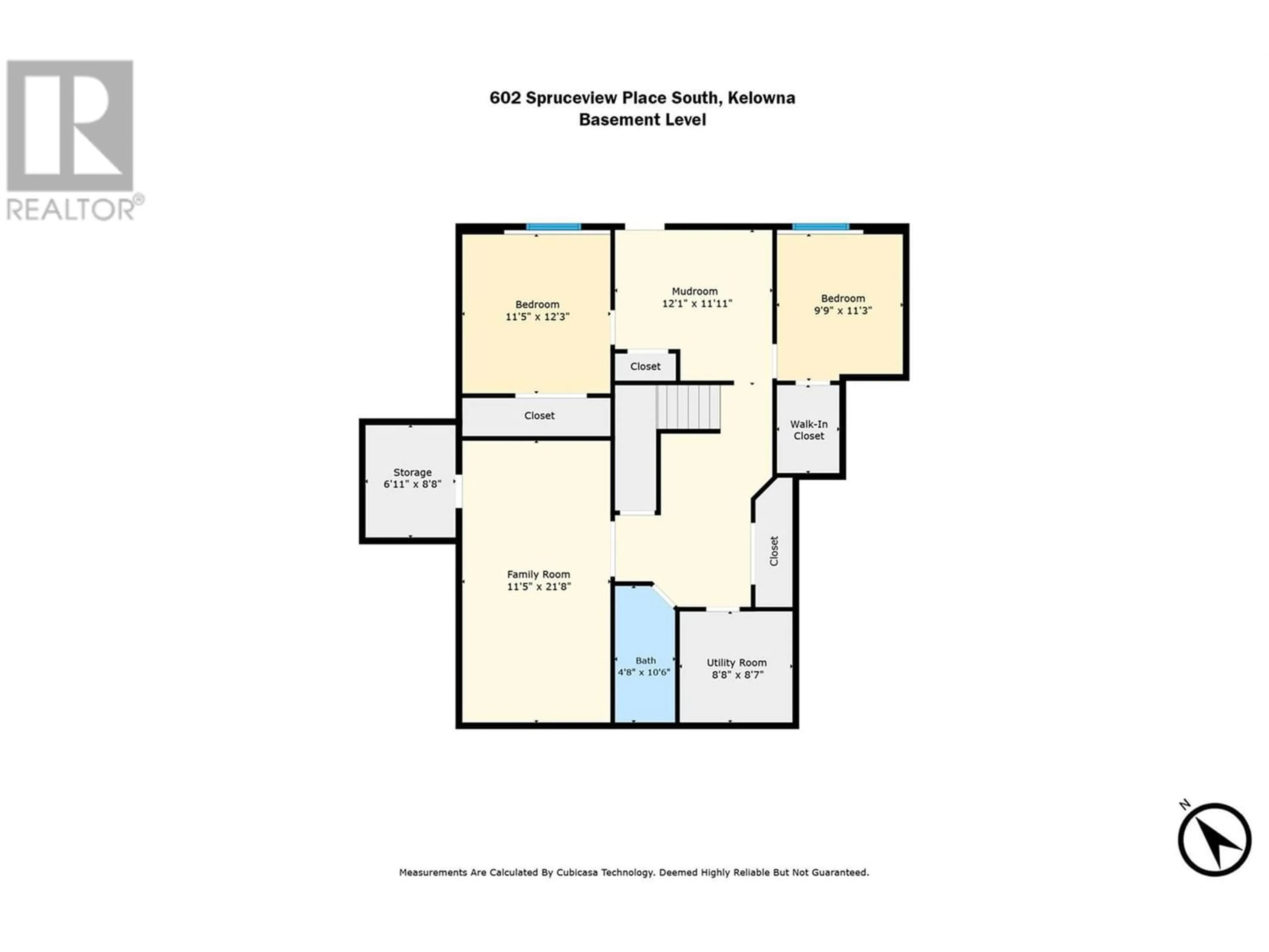 Floor plan for 602 Spruceview Place, Kelowna British Columbia V1V2N2