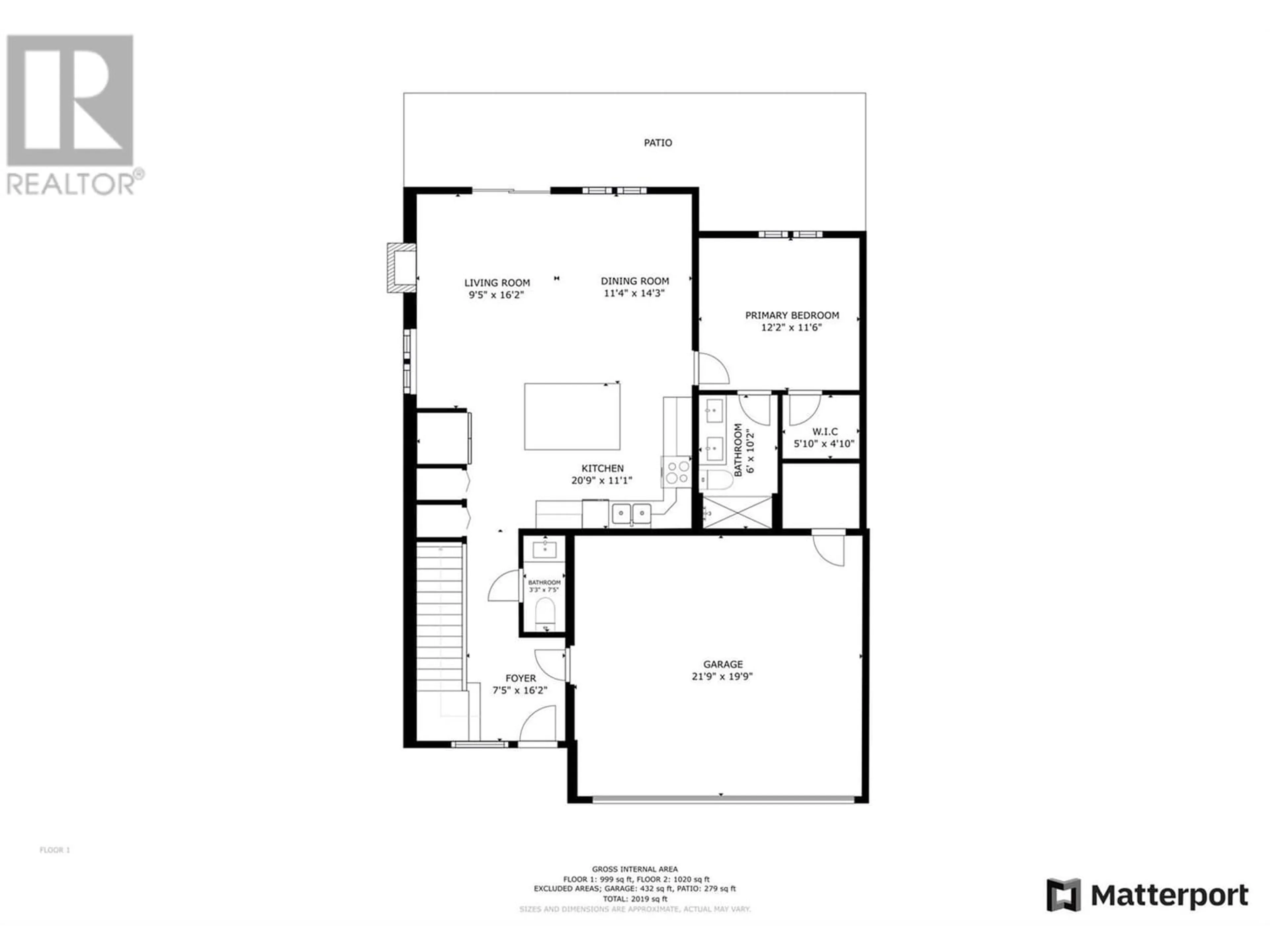 Floor plan for 6600 Okanagan Avenue Unit# 28 Lot# 28, Vernon British Columbia V1H2K6