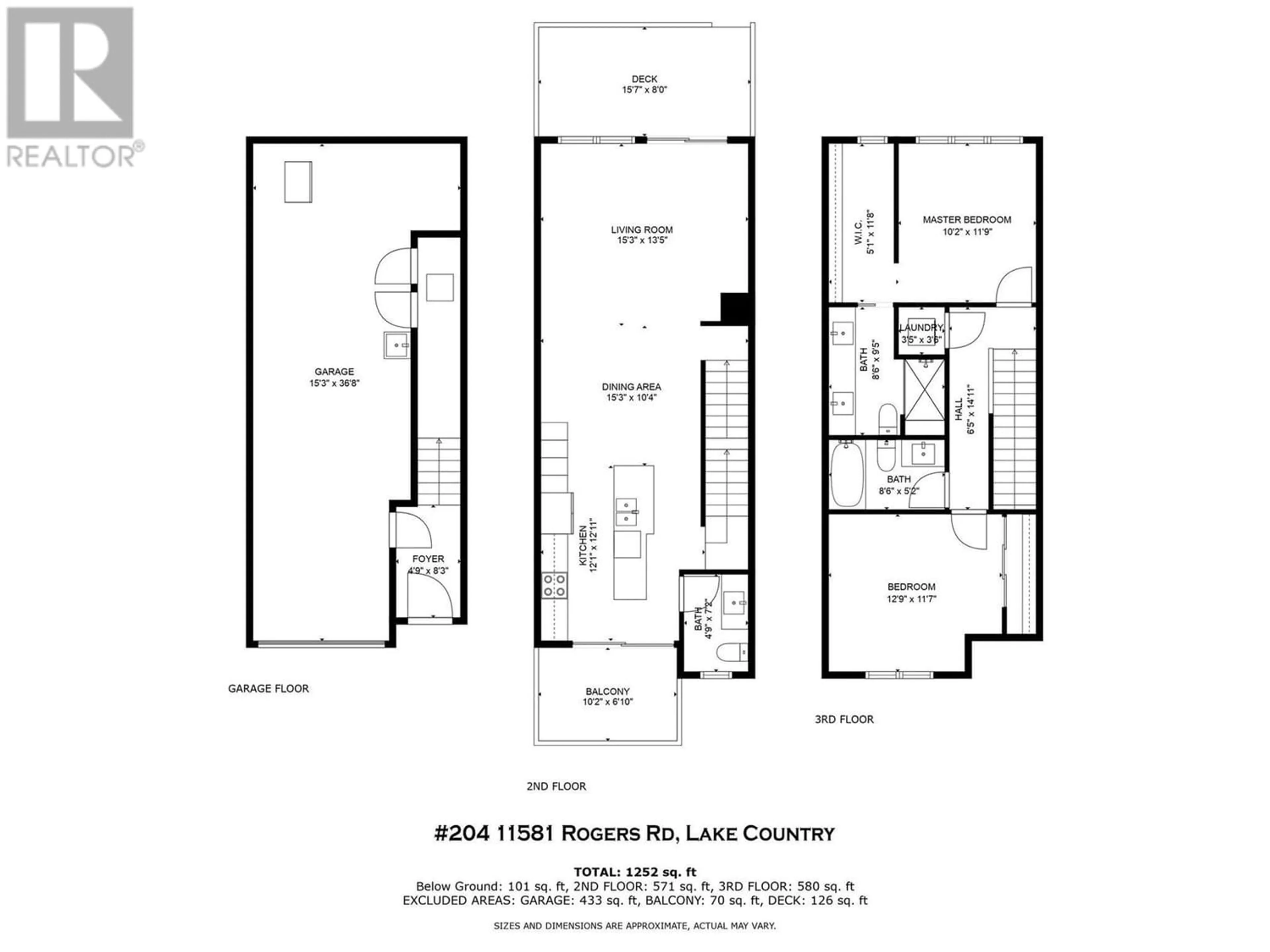 Floor plan for 11581 Rogers Road Unit# 204, Lake Country British Columbia V4V1X8