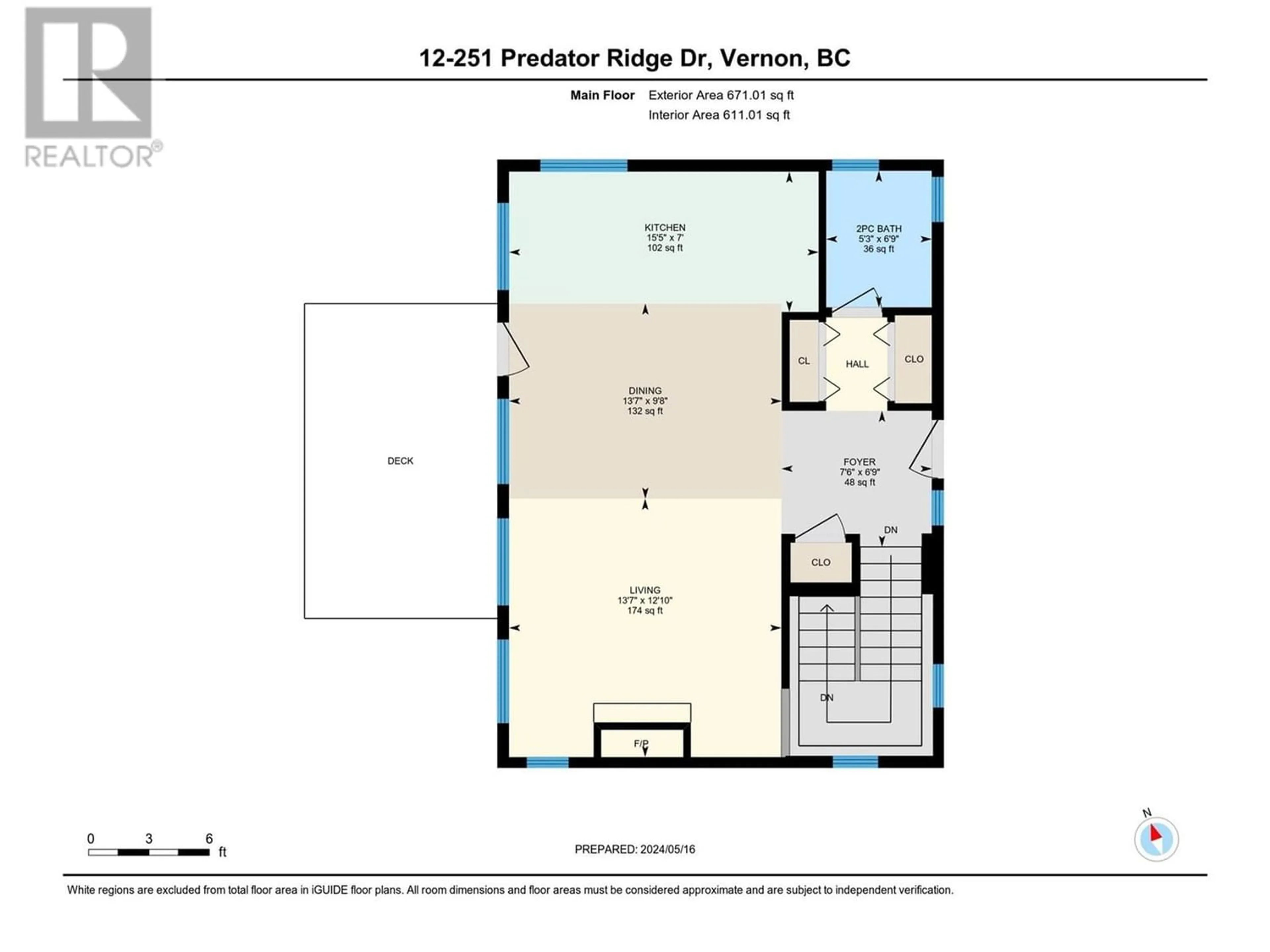 Floor plan for 251 Predator Ridge Drive Unit# 12, Vernon British Columbia V1H1V2
