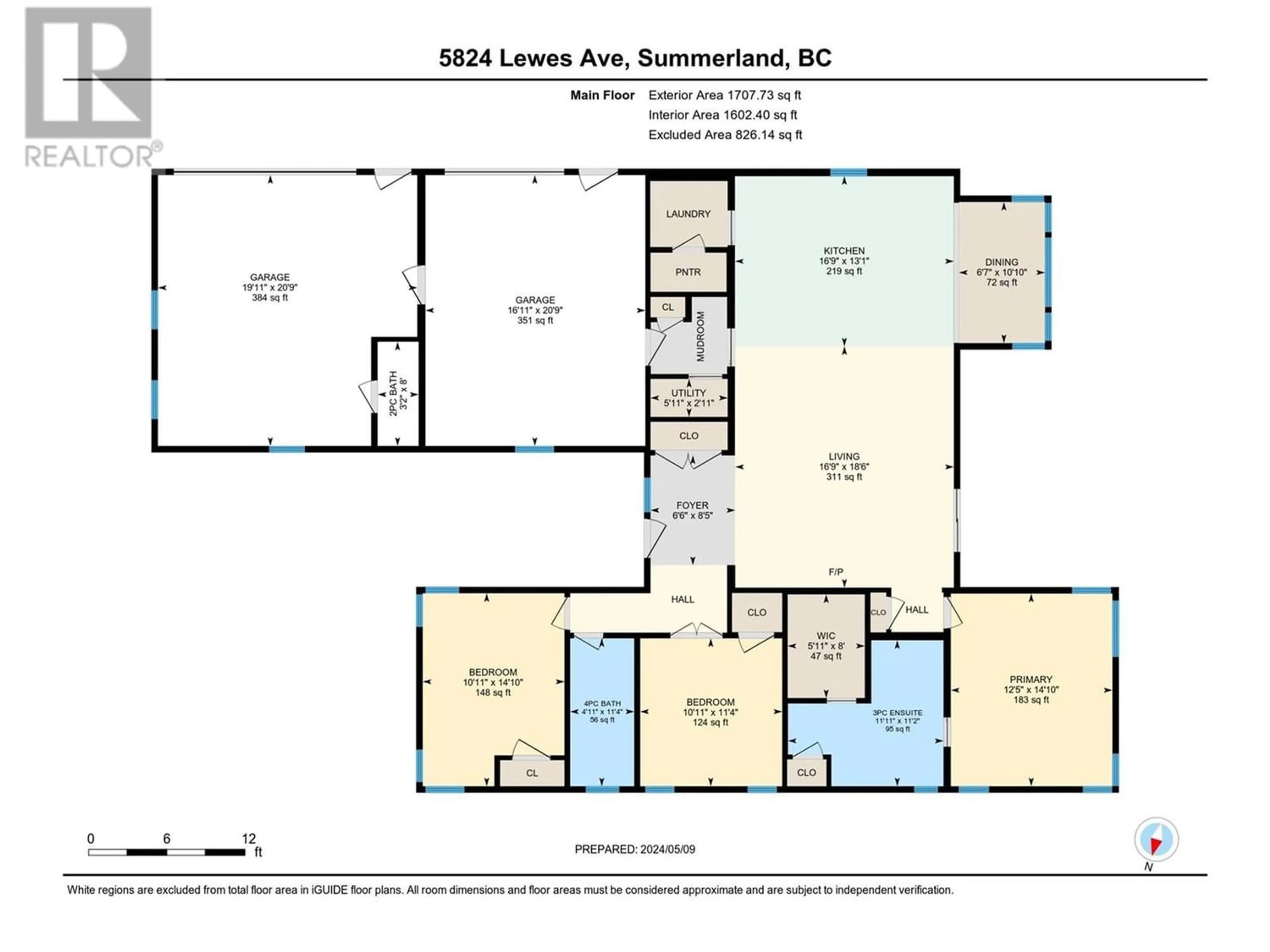 Floor plan for 5824 Lewes Avenue, Summerland British Columbia V0H1Z2