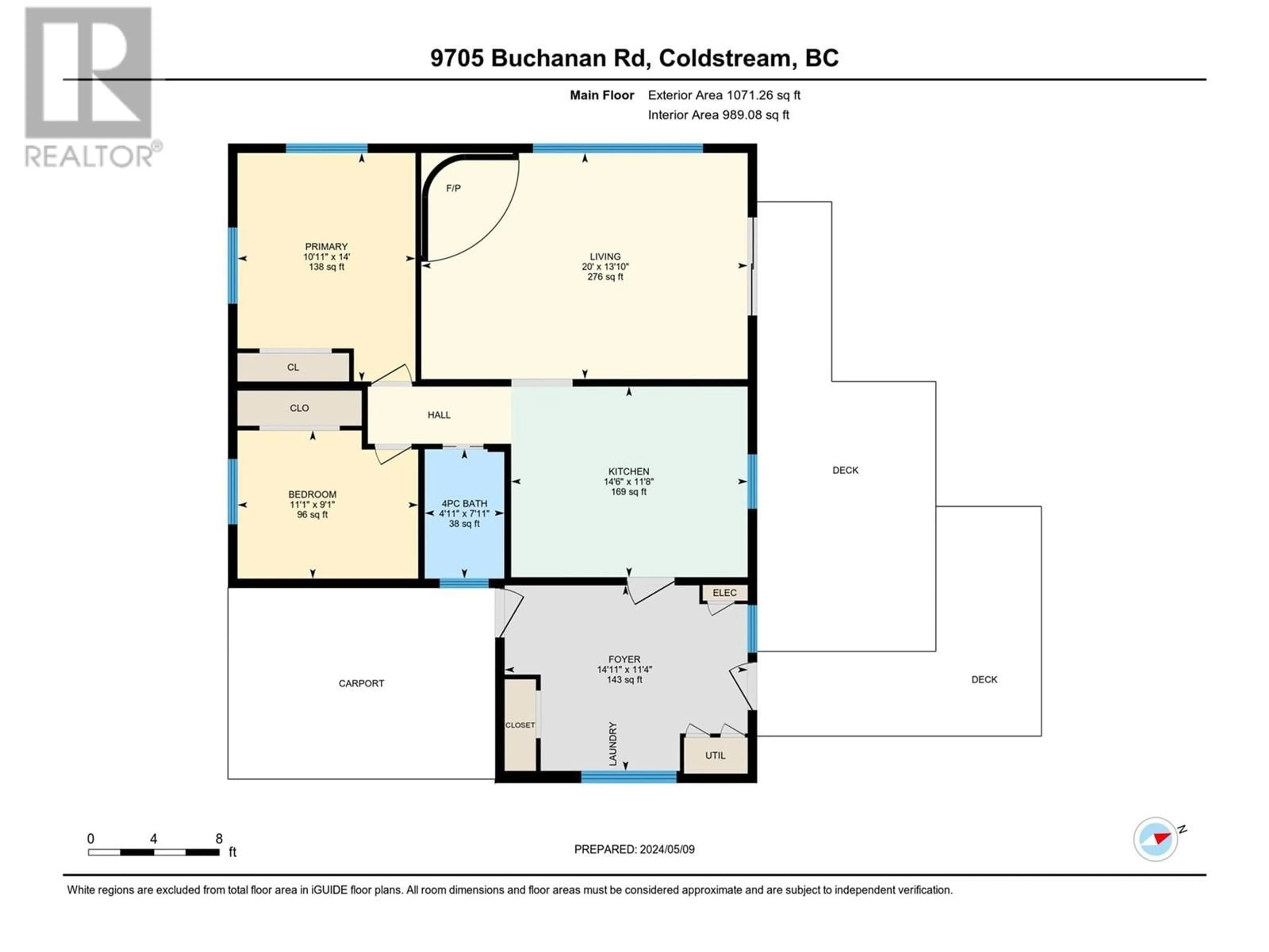 Floor plan for 9705 Buchanan Road, Coldstream British Columbia V1B2X1