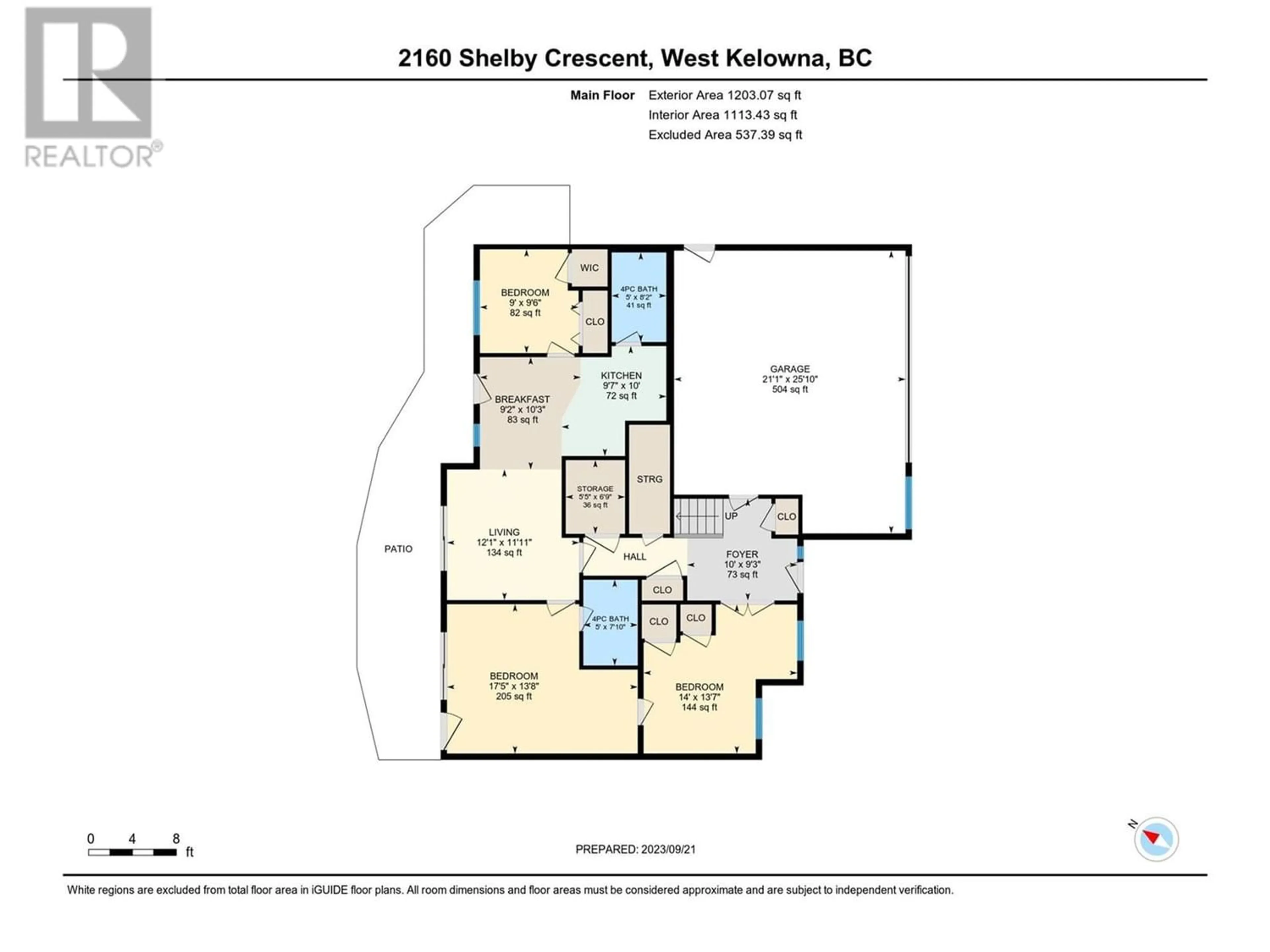 Floor plan for 2160 Shelby Crescent, West Kelowna British Columbia V4T3B1