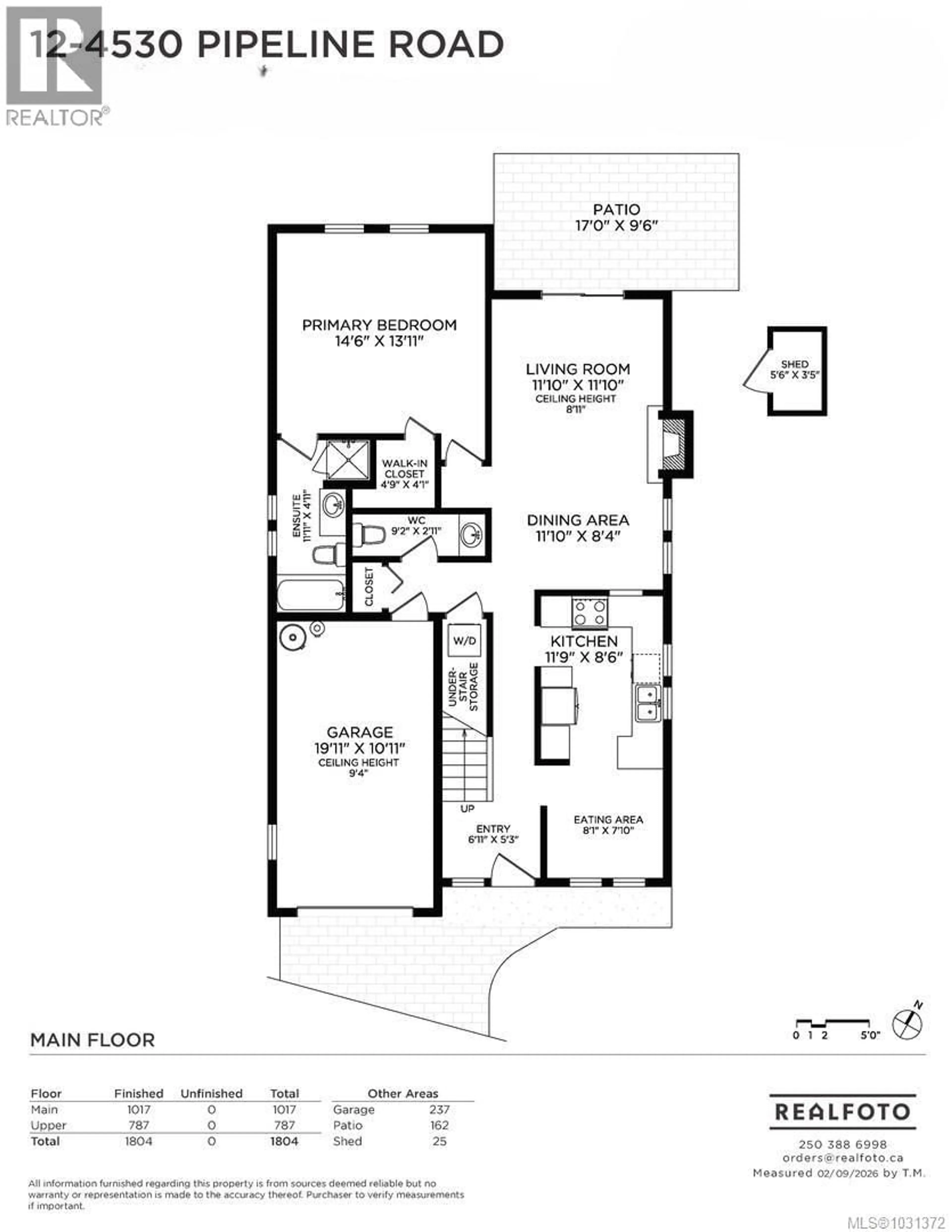 Floor plan for 12 - 4530 PIPELINE ROAD, Saanich British Columbia V8Z7Y6