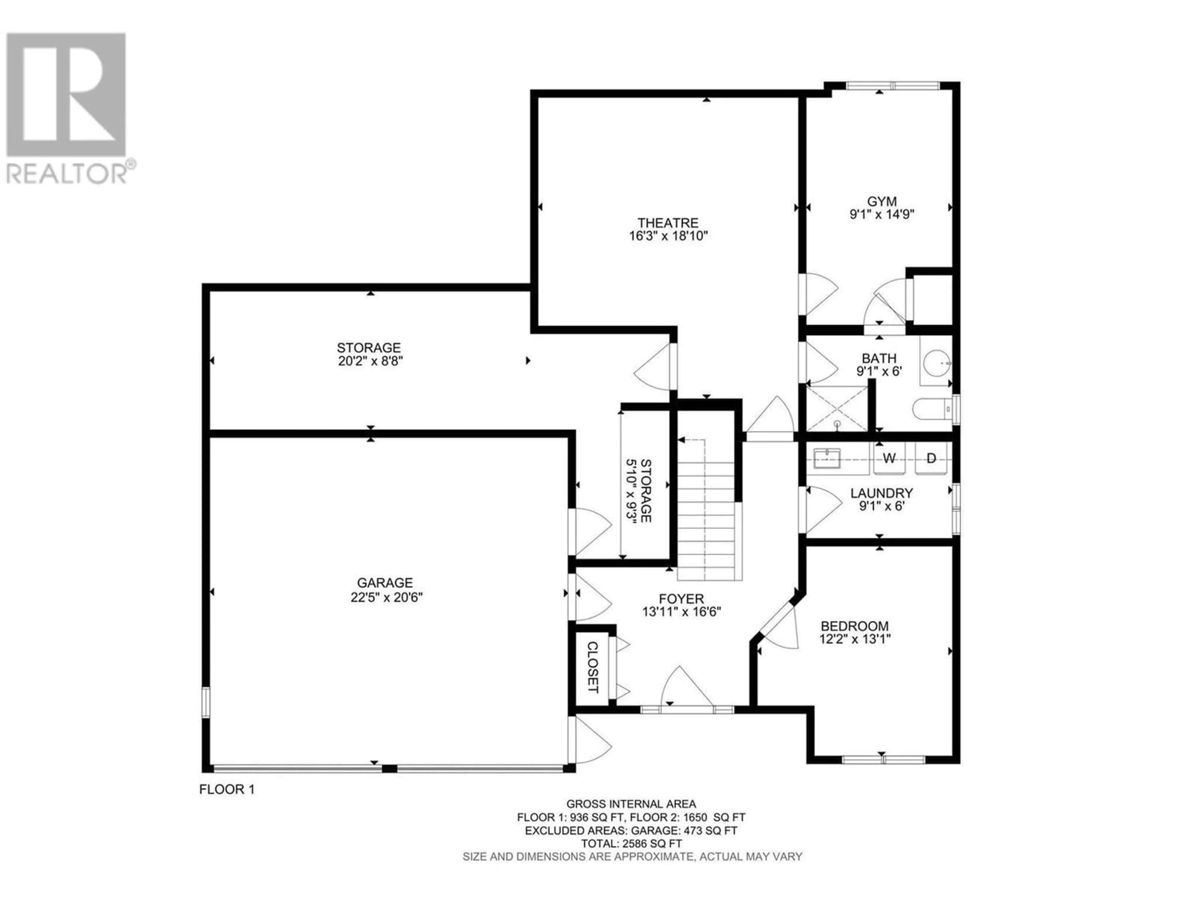 Floor plan for 8308 Stoneridge Drive, Coldstream British Columbia V1B3M3