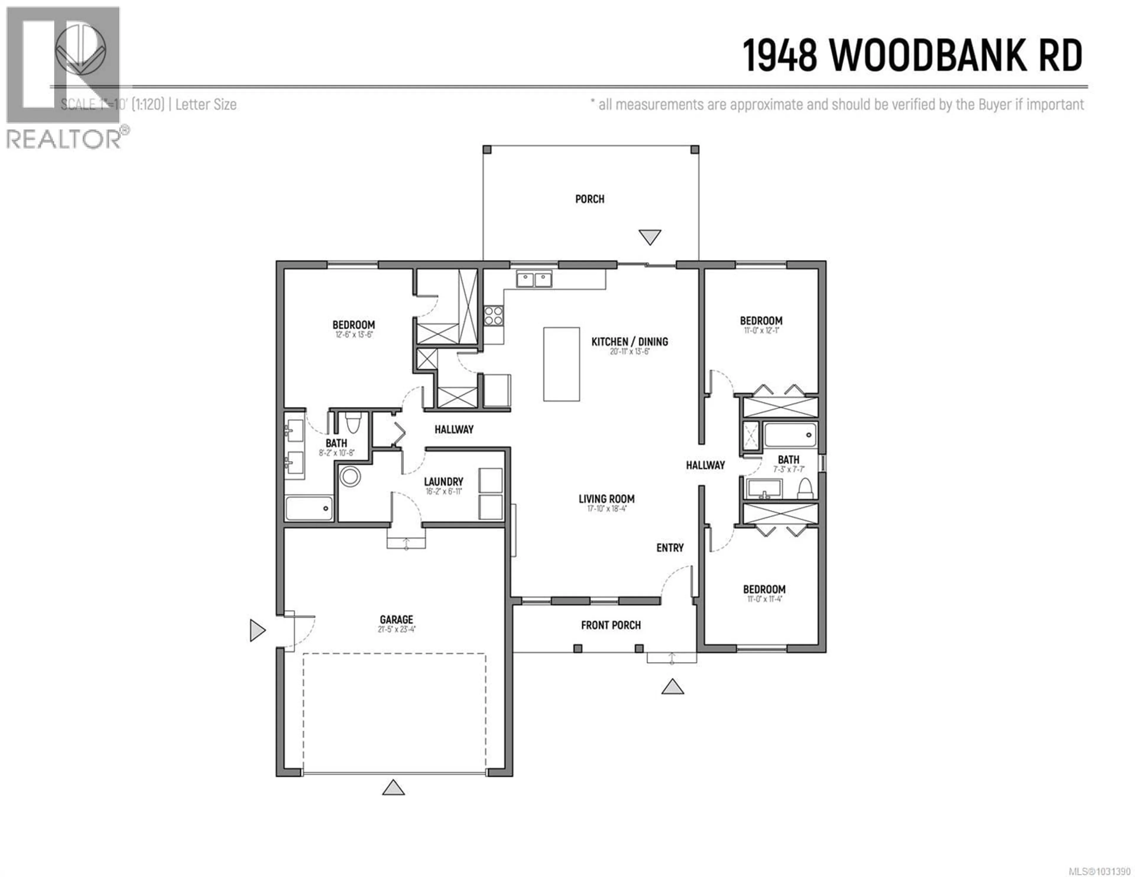 Floor plan for 1948 WOOBANK ROAD, Nanaimo British Columbia V9X1H4
