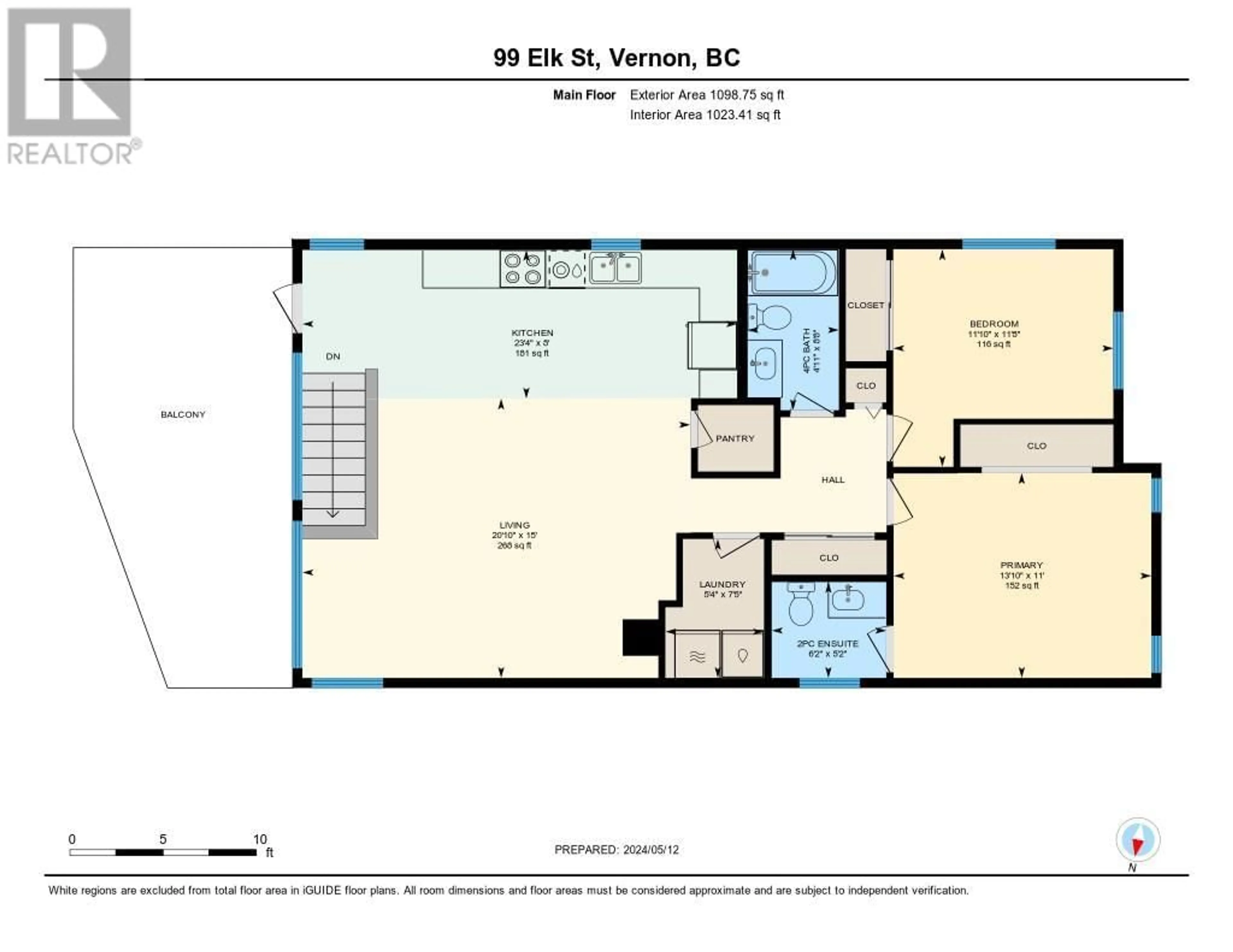 Floor plan for 99 Elk Street, Vernon British Columbia V1H2A1