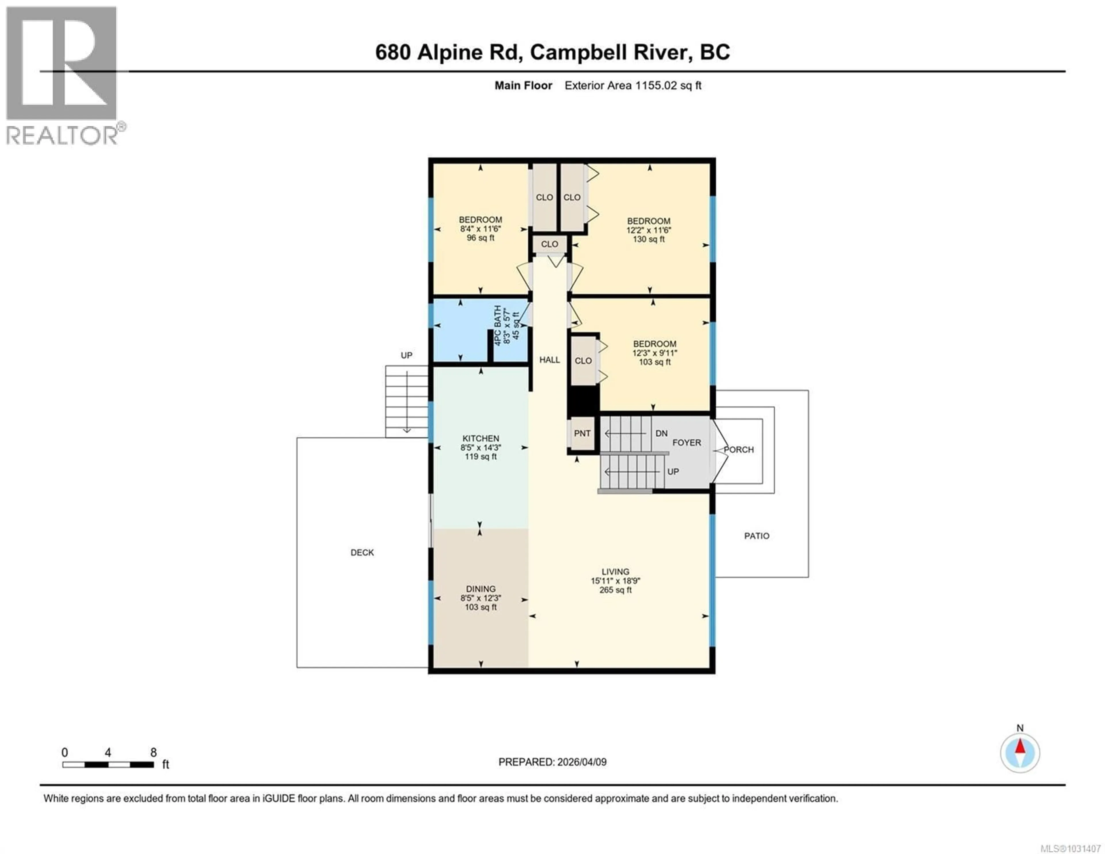 Floor plan for 680 ALPINE ROAD, Campbell River British Columbia V9W3X7
