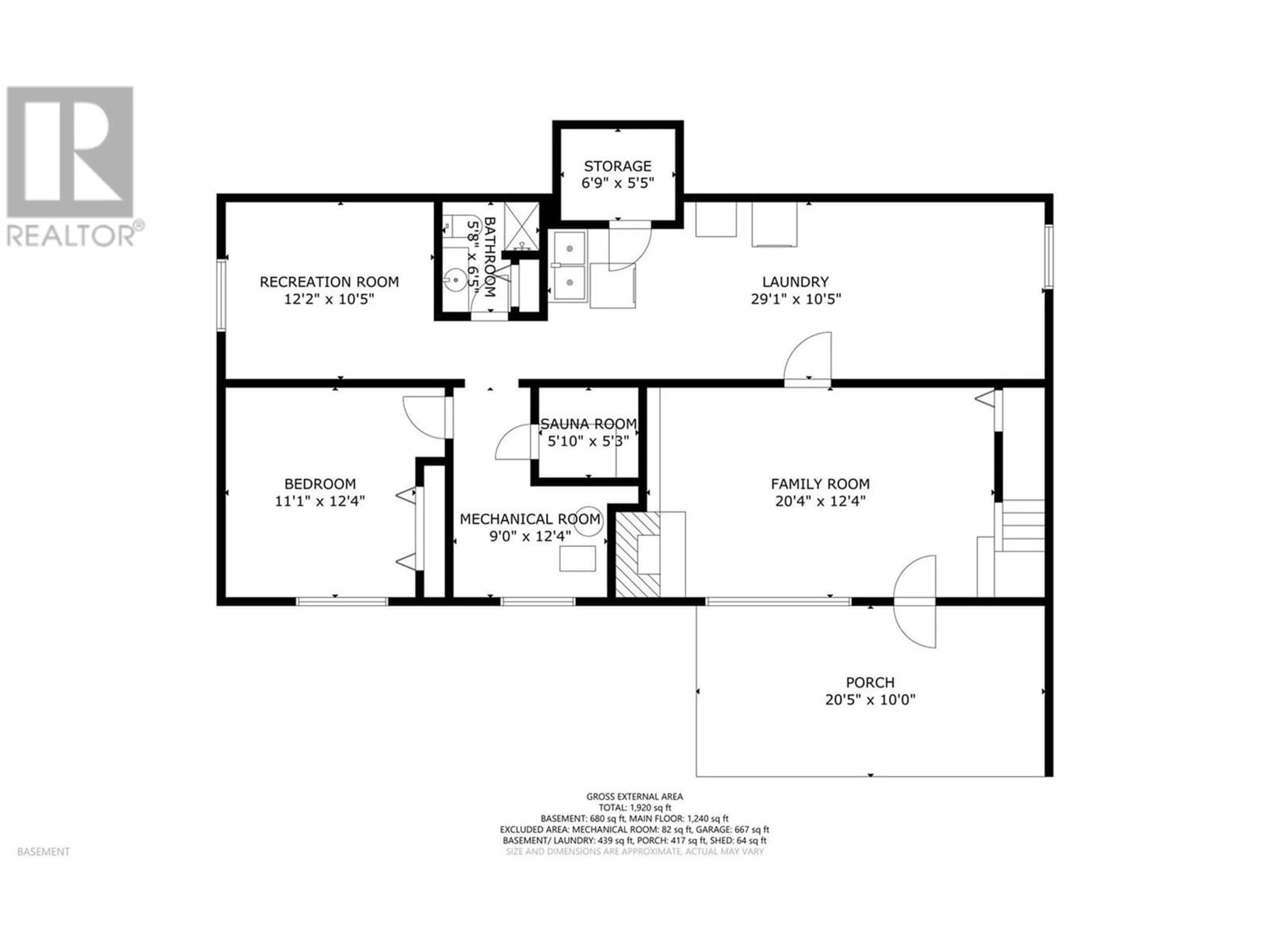 Floor plan for 5696 Bella Vista Road, Vernon British Columbia V1H1A2