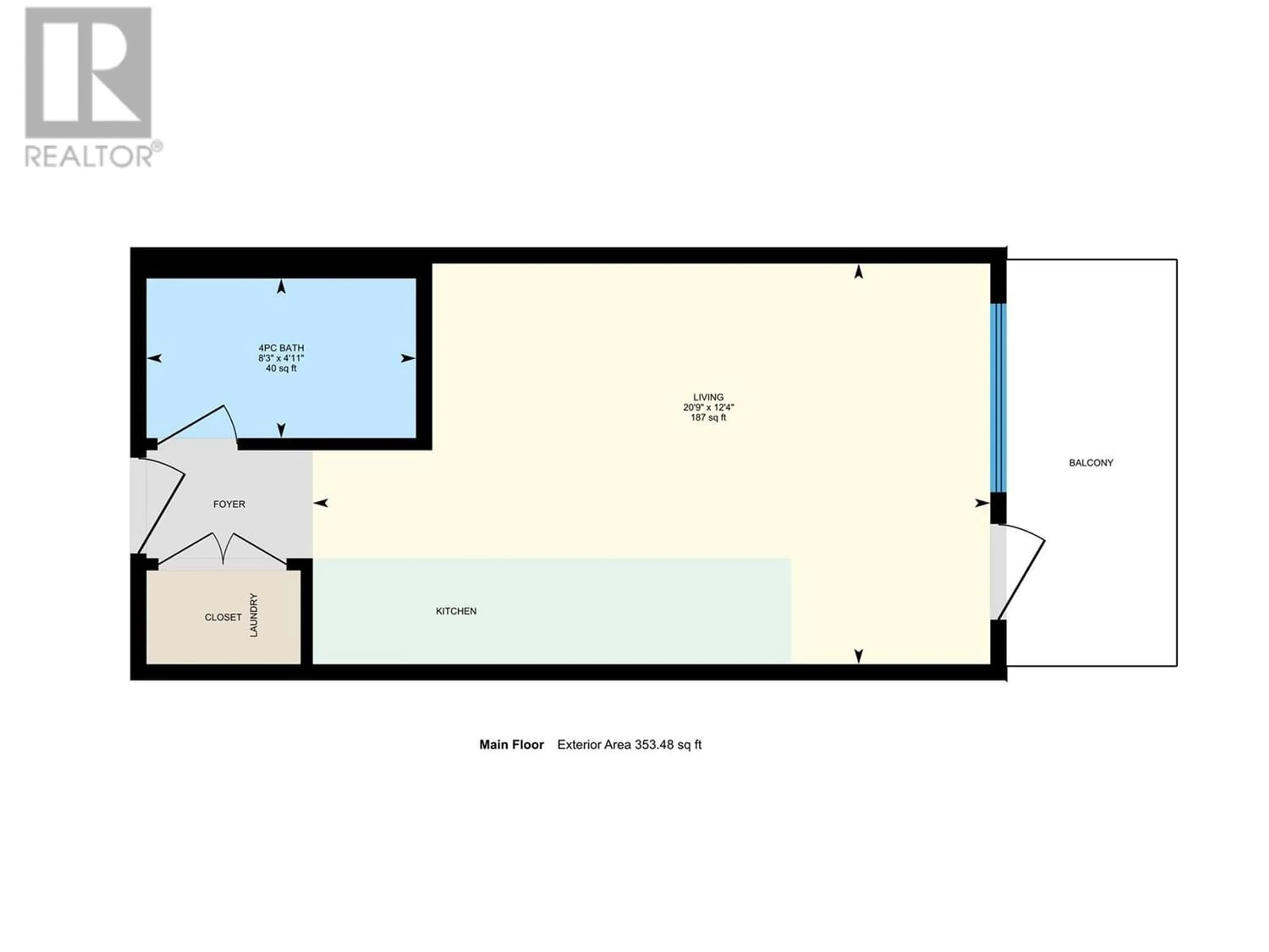 Floor plan for 3409 28 Avenue Unit# 418, Vernon British Columbia V1T0B3