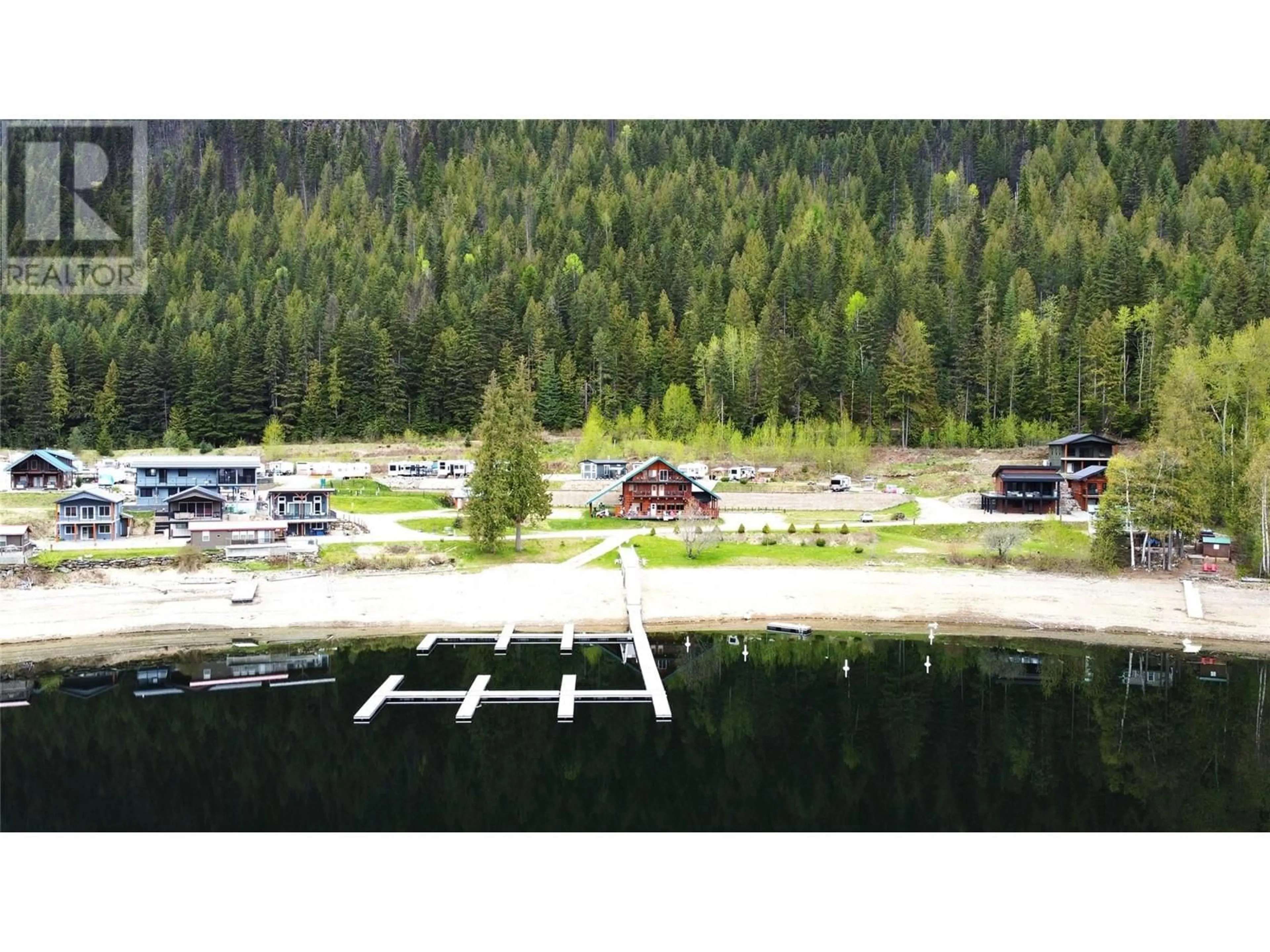 A pic from outside/outdoor area/front of a property/back of a property/a pic from drone, water/lake/river/ocean view for 67 - 1681 SUGAR LAKE ROAD, Cherryville British Columbia V0E2G2