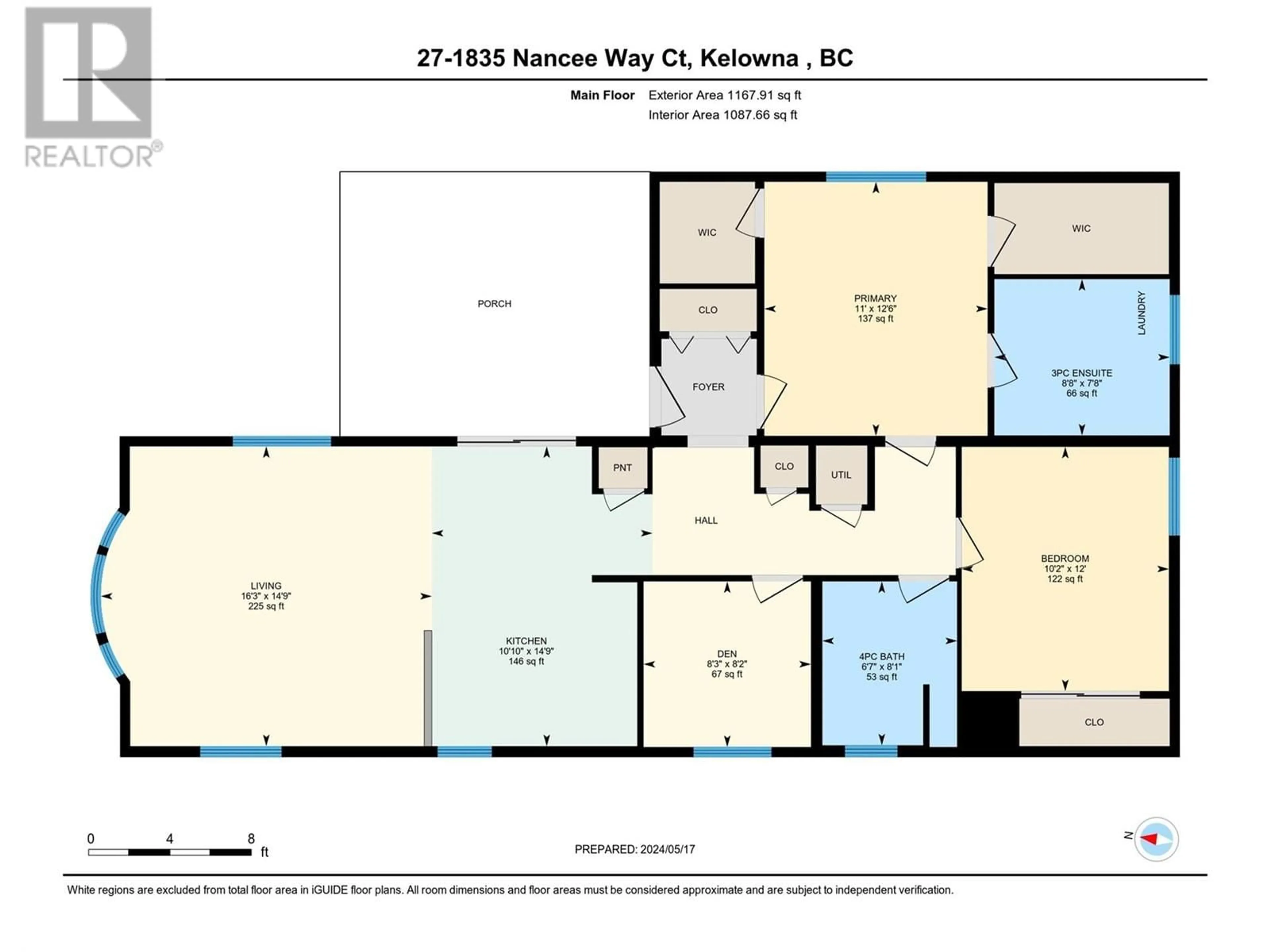 Floor plan for 1835 Nancee Way Court Unit# 27, West Kelowna British Columbia V1Z4C1