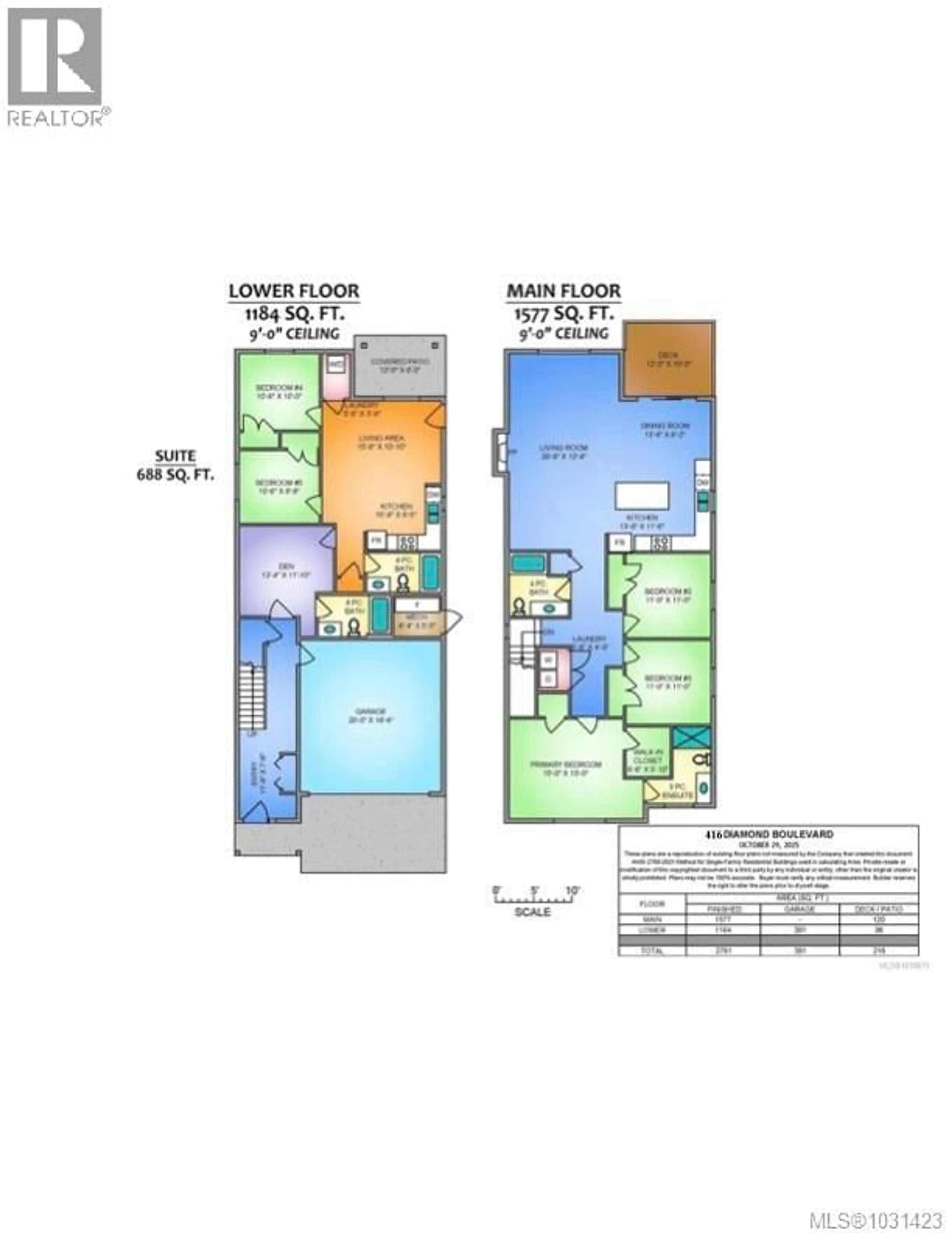 Floor plan for 416 DIAMOND BOULEVARD, Nanaimo British Columbia V9T2R7