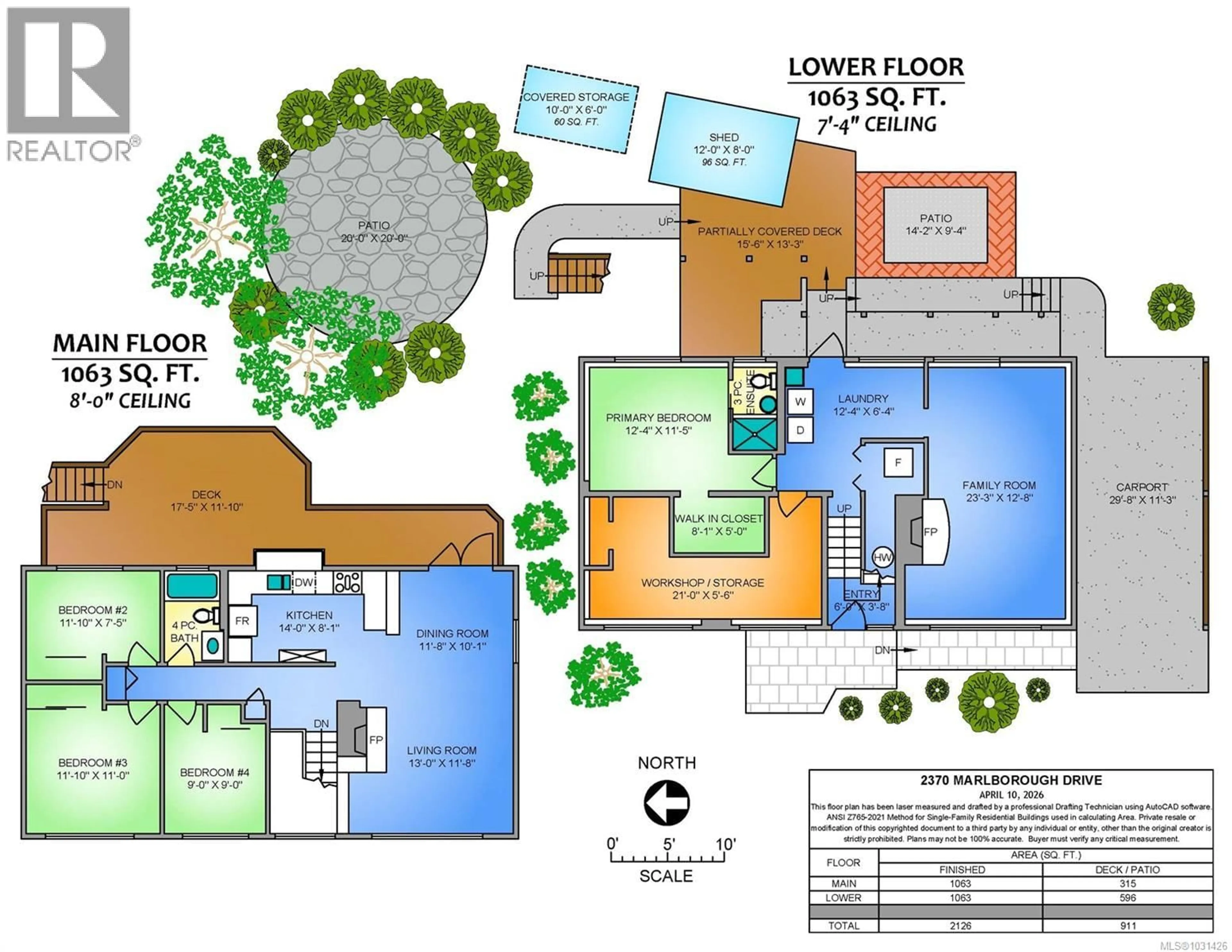 Floor plan for 2370 MARLBOROUGH DRIVE, Nanaimo British Columbia V9S3J4