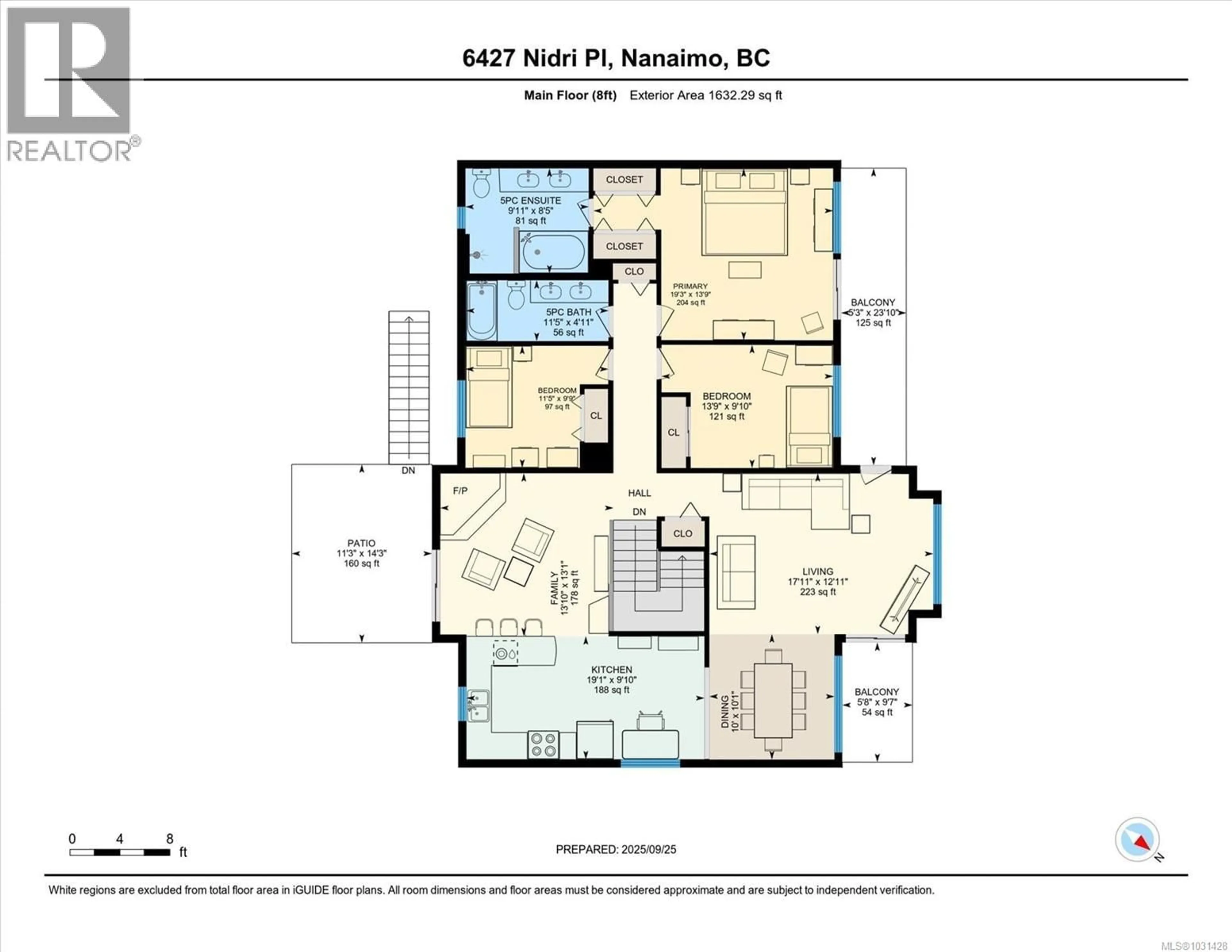 Floor plan for 6427 NIDRI PLACE, Nanaimo British Columbia V9V1N6