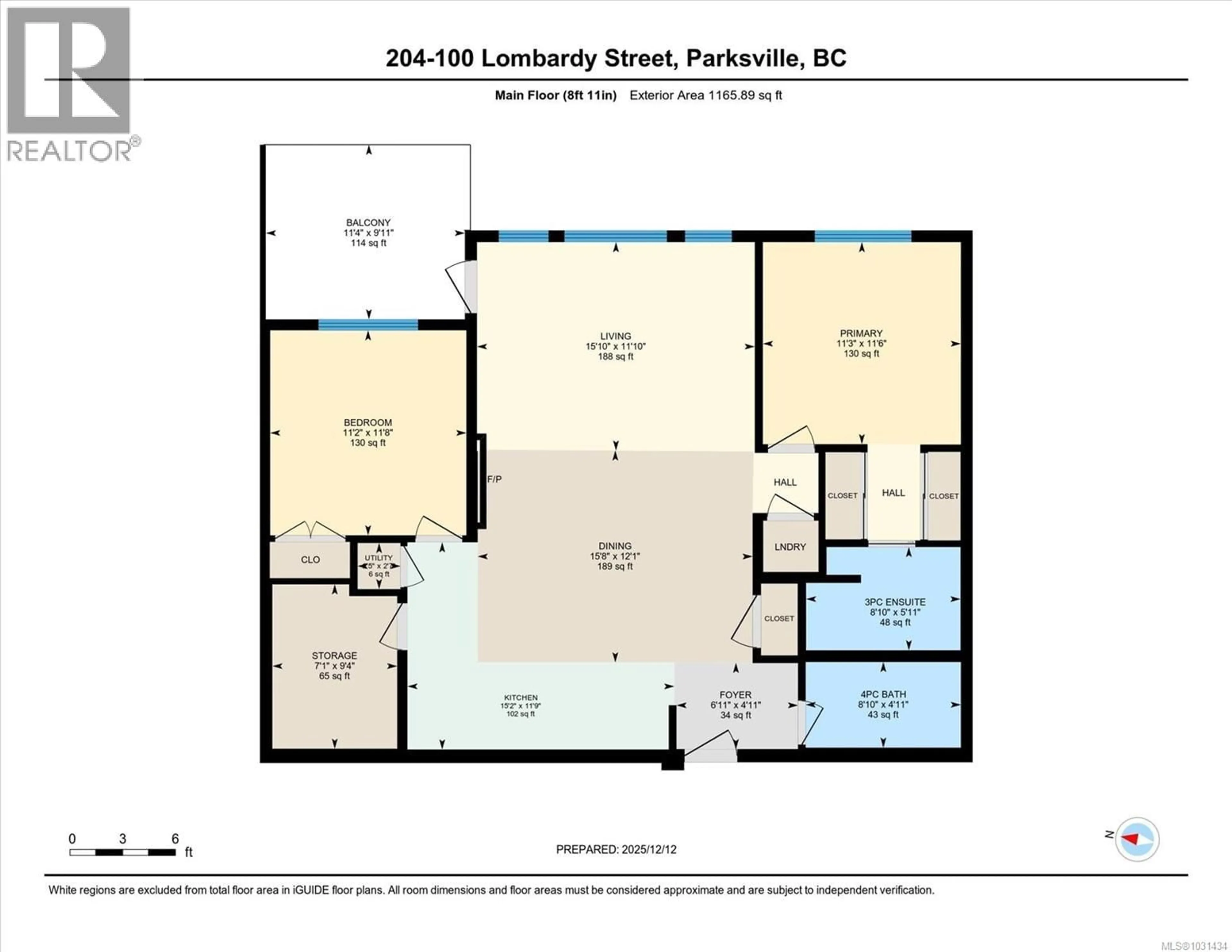 Floor plan for 204 - 100 LOMBARDY STREET, Parksville British Columbia V9P0G4
