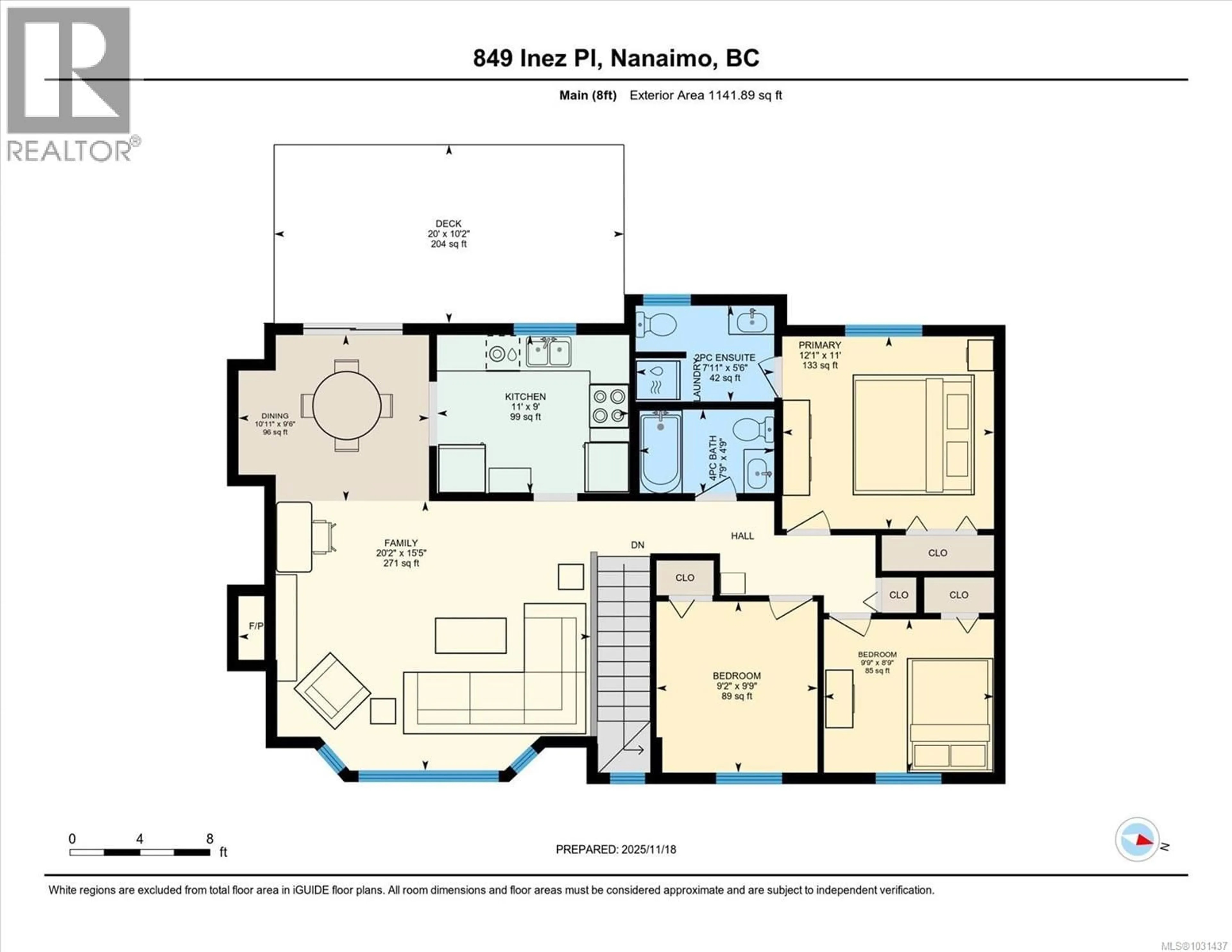 Floor plan for 849 INEZ PLACE, Nanaimo British Columbia V9R7A3