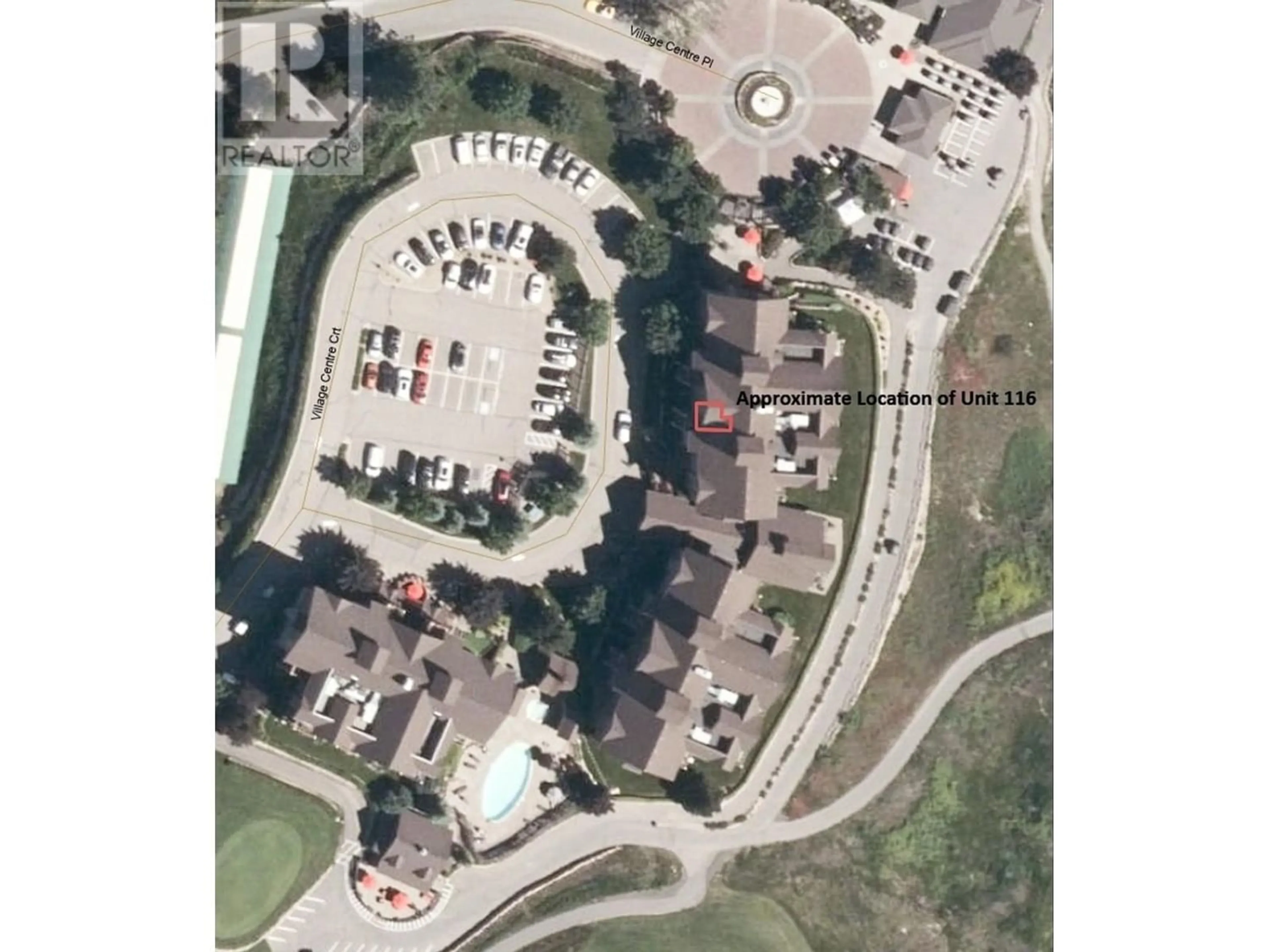 Street view for 107 Village Centre Court Unit# 116, Vernon British Columbia V1H1Y8