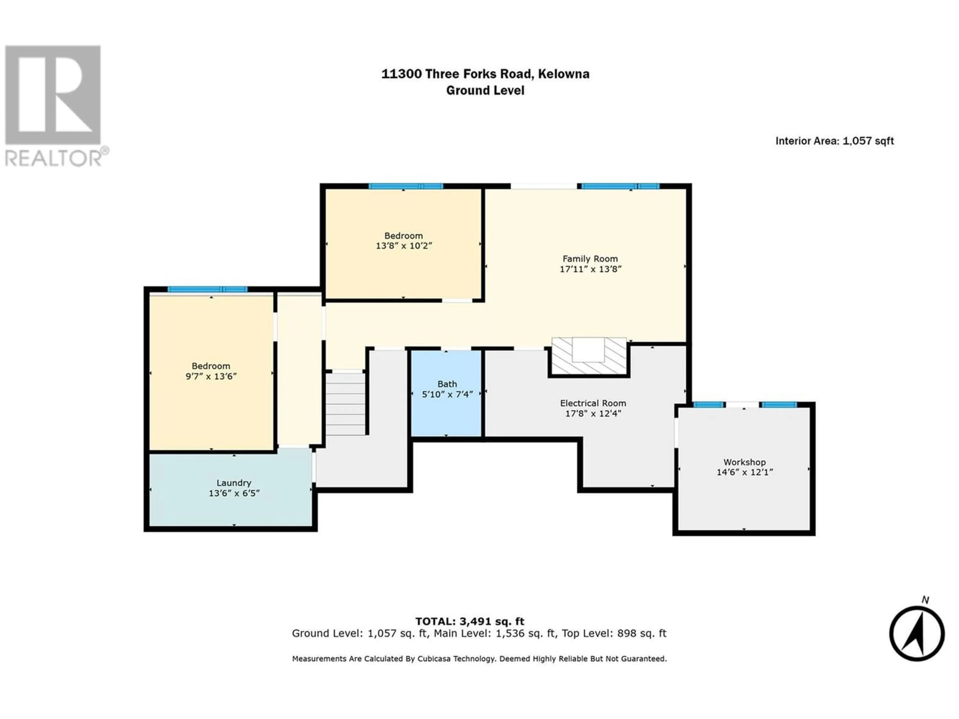 Floor plan for 11300 THREE FORKS Road, Kelowna British Columbia V1X4R5