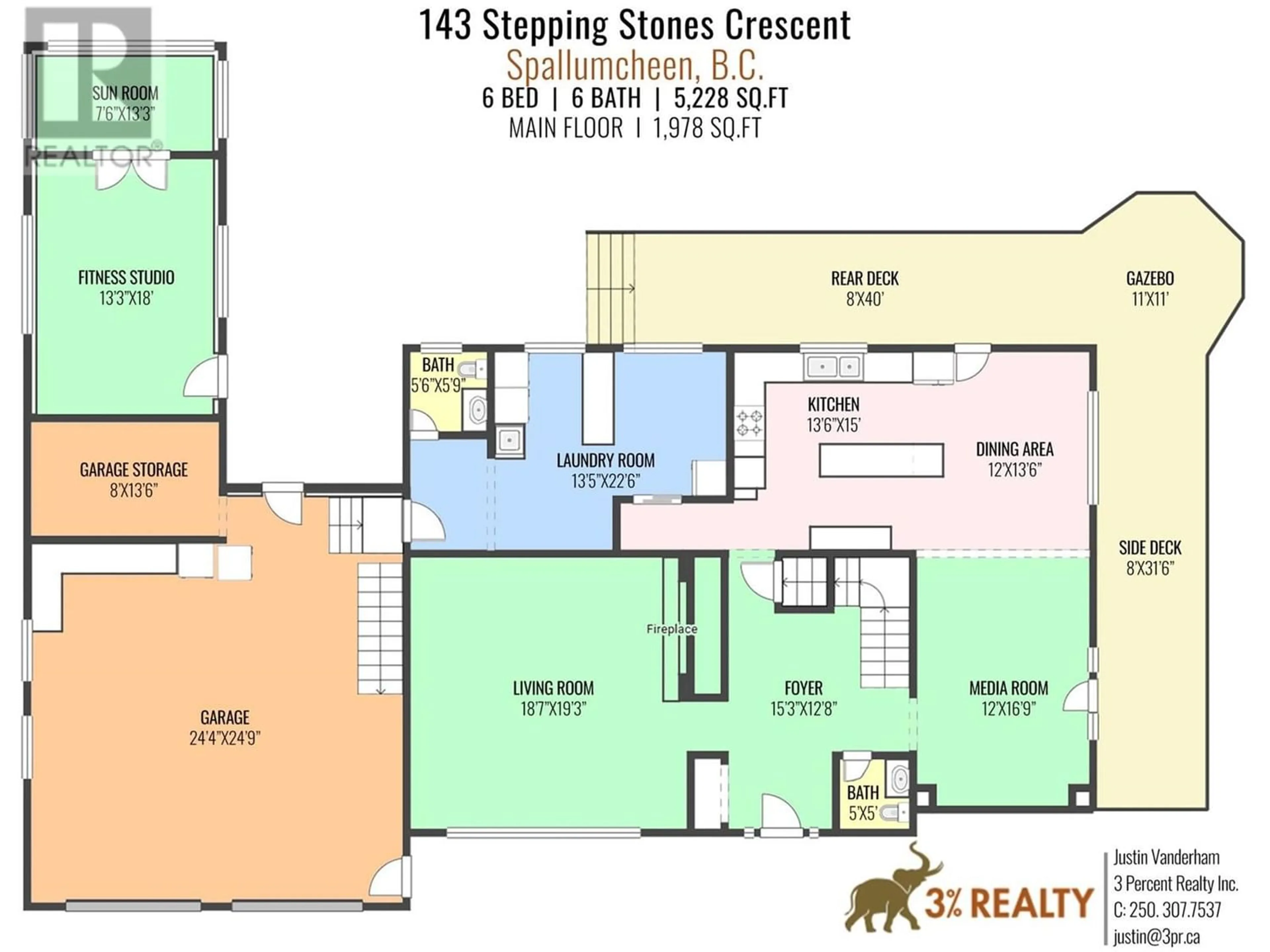 Floor plan for 143 Stepping Stones Crescent, Vernon British Columbia V1H1X2