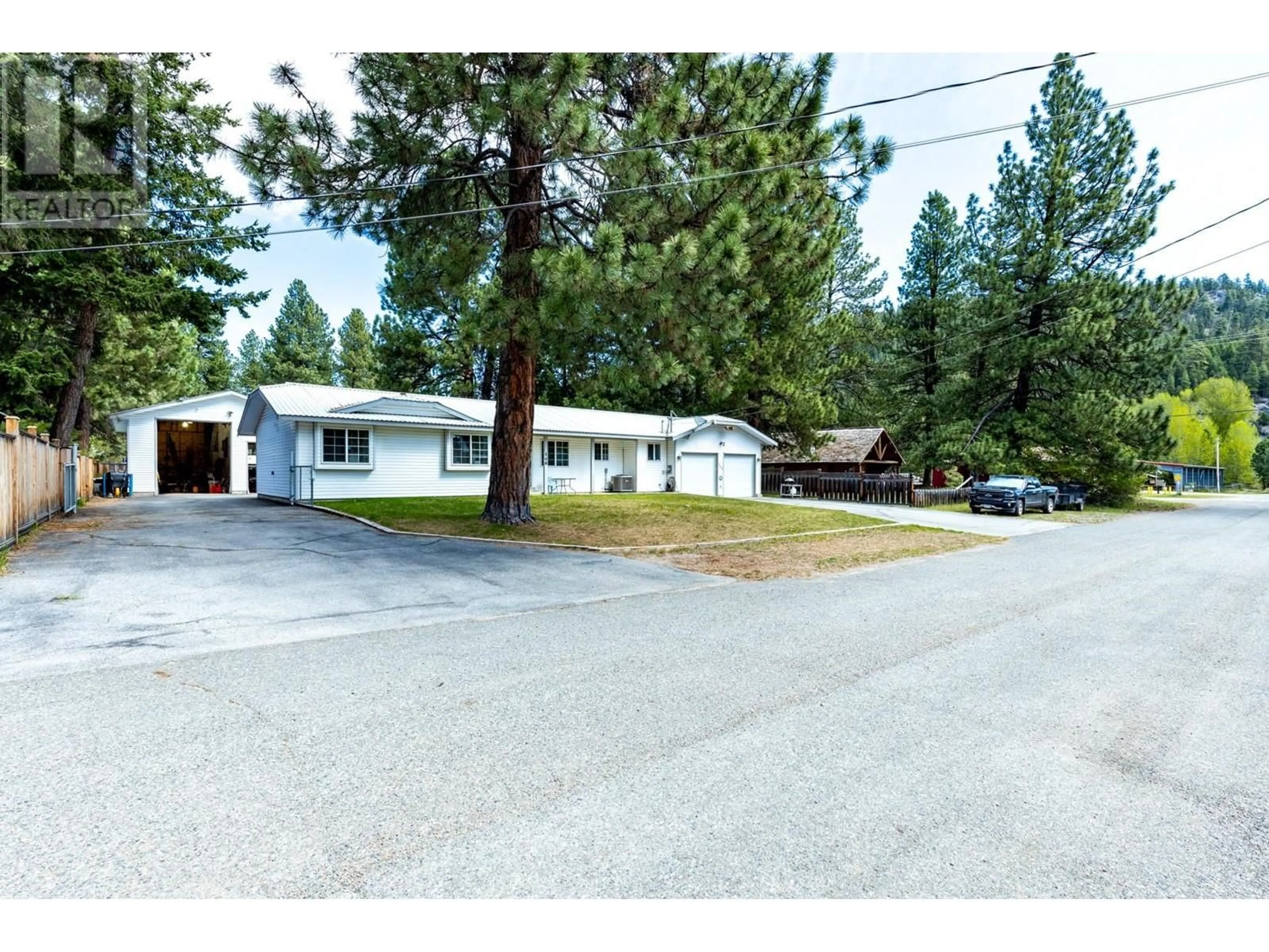 A pic from outside/outdoor area/front of a property/back of a property/a pic from drone, street for 146 1ST STREET, Tulameen British Columbia V0X1W0