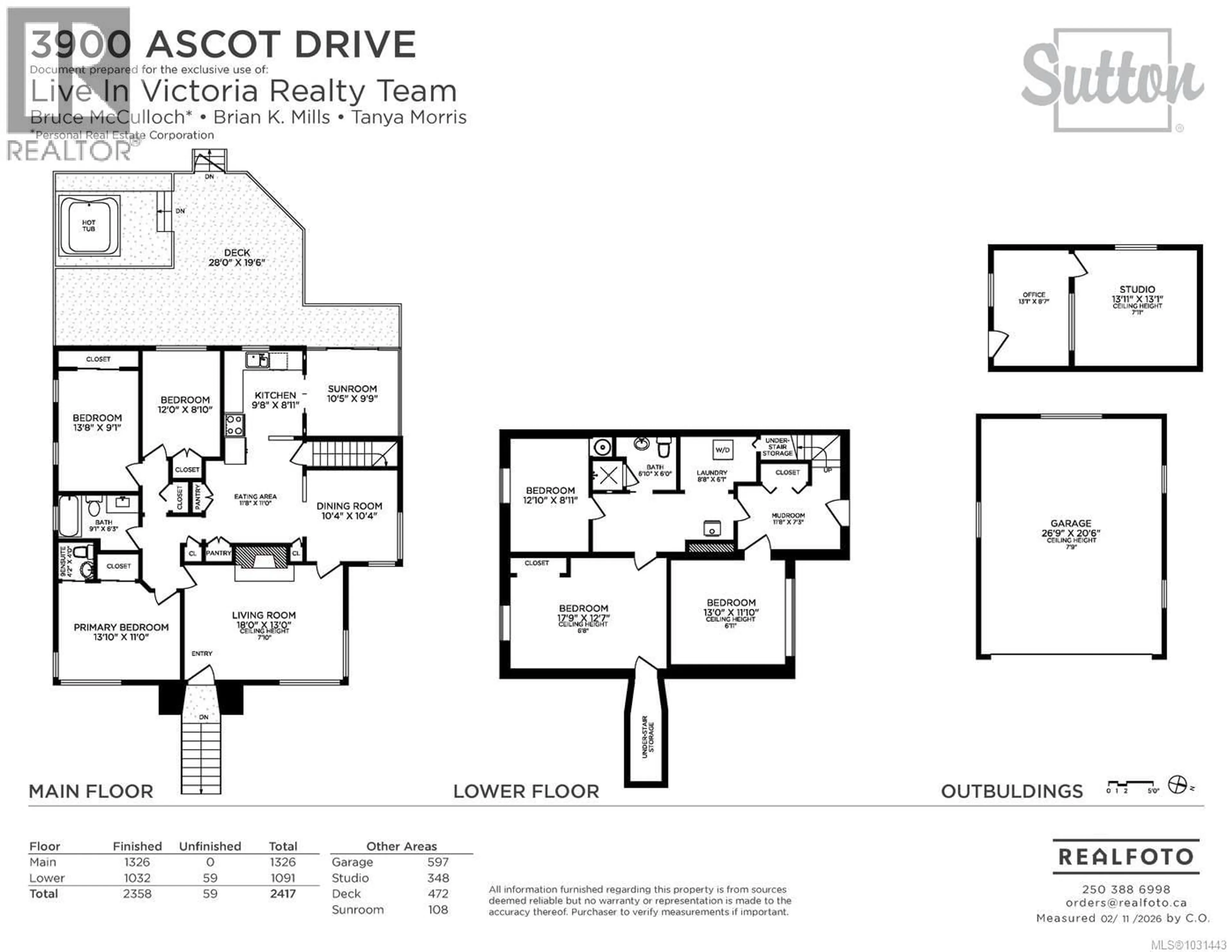 Floor plan for 3900 ASCOT DRIVE, Saanich British Columbia V8P3S1