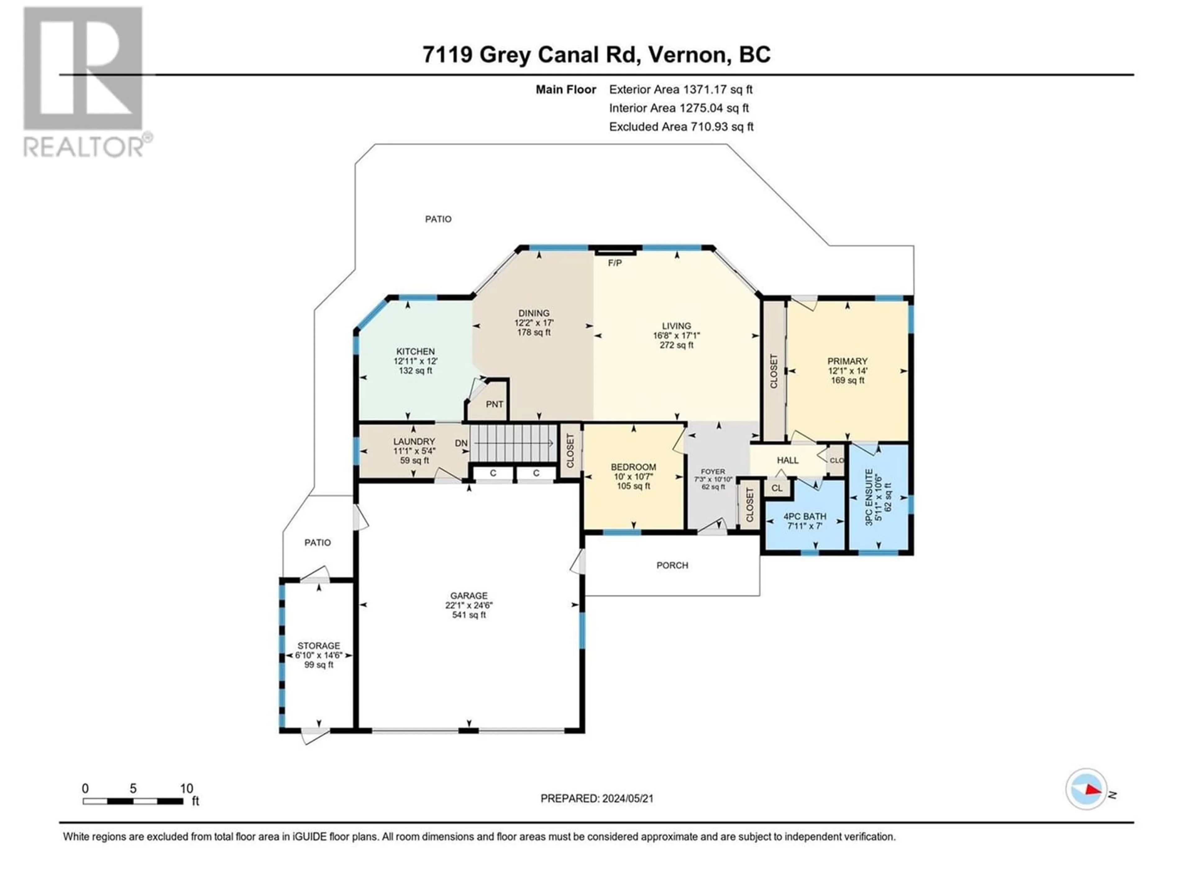 Floor plan for 7119 Grey Canal Road, Vernon British Columbia V1B3S8