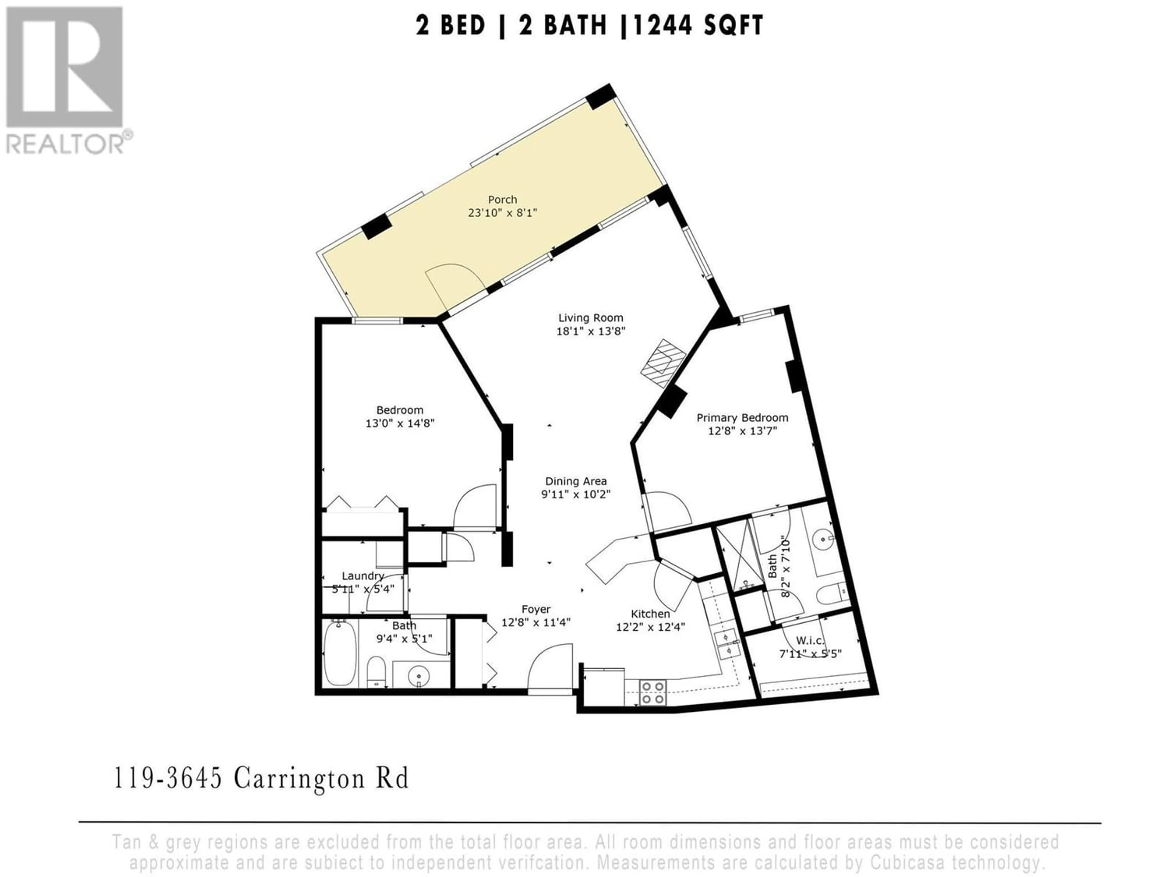Floor plan for 3645 Carrington Road Unit# 119, West Kelowna British Columbia V4T3G9