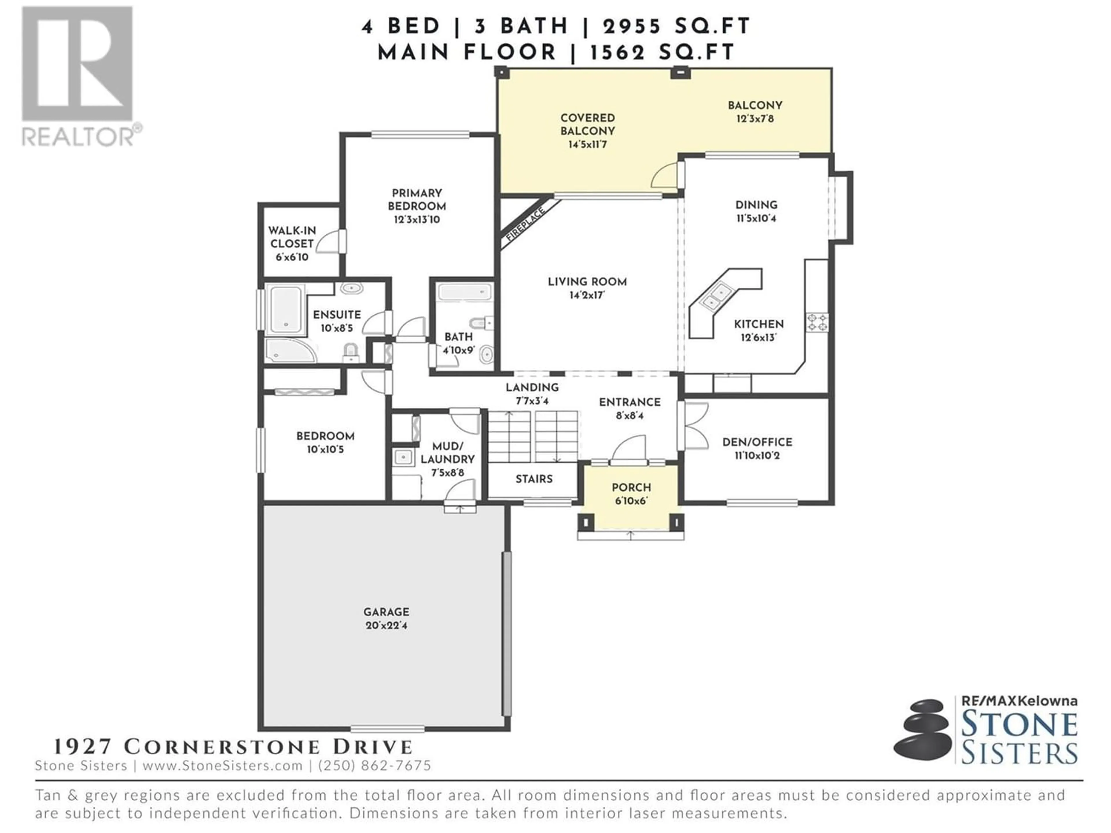 Floor plan for 1927 Cornerstone Drive, West Kelowna British Columbia V4T2Y3