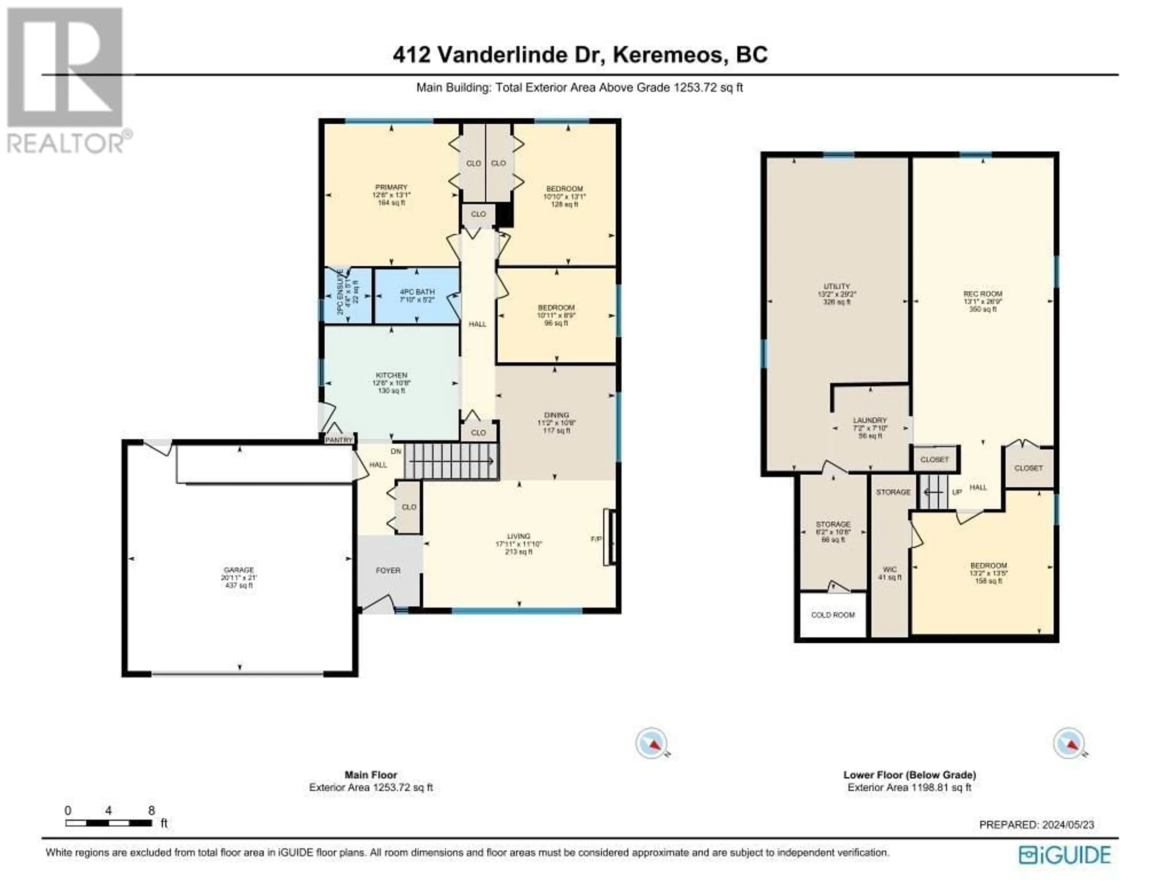 Floor plan for 412 Vanderlinde Drive, Keremeos British Columbia V0X1N2