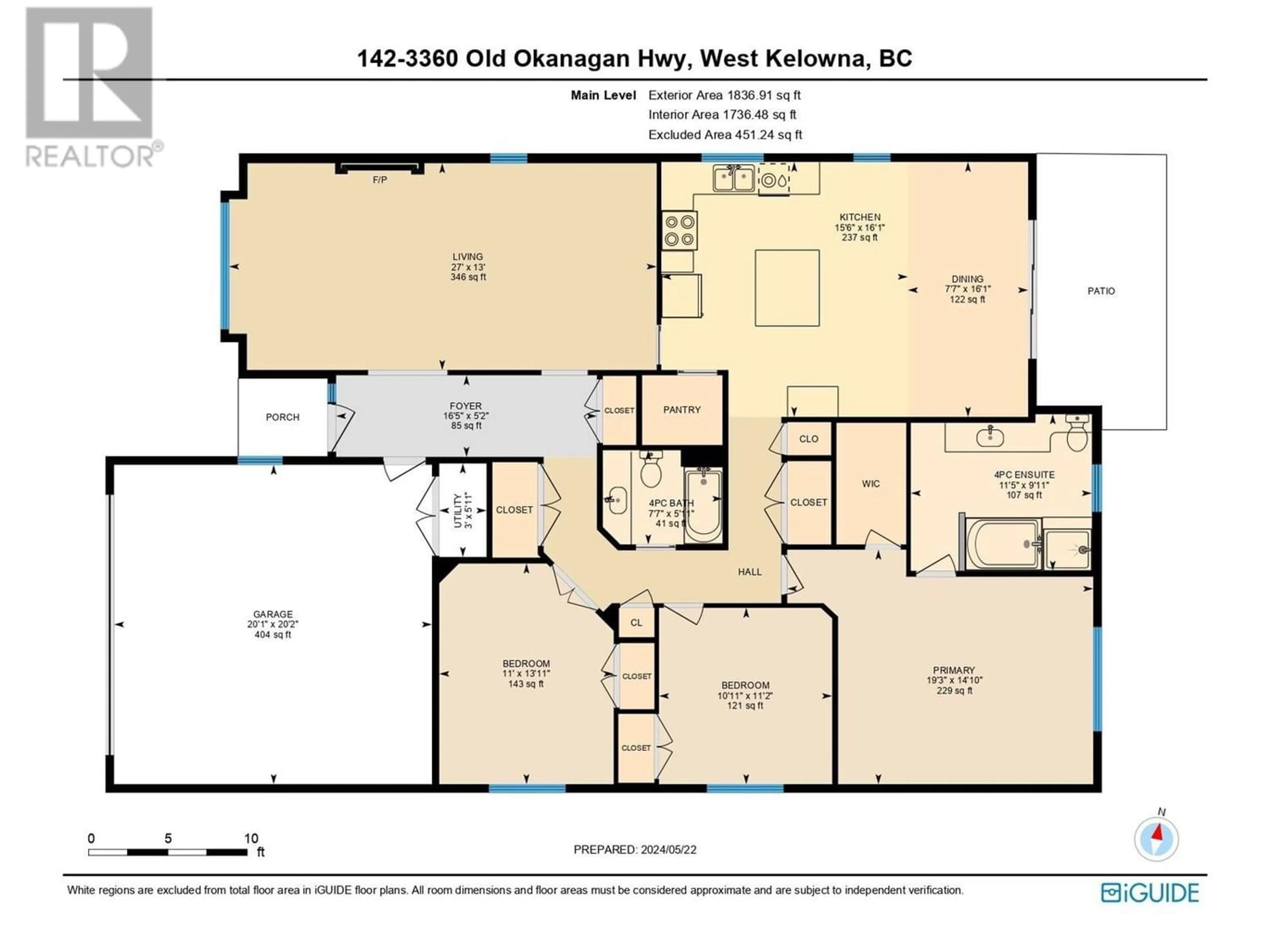 Floor plan for 3360 Old Okanagan Highway Unit# 142 Lot#, West Kelowna British Columbia V4T1X9