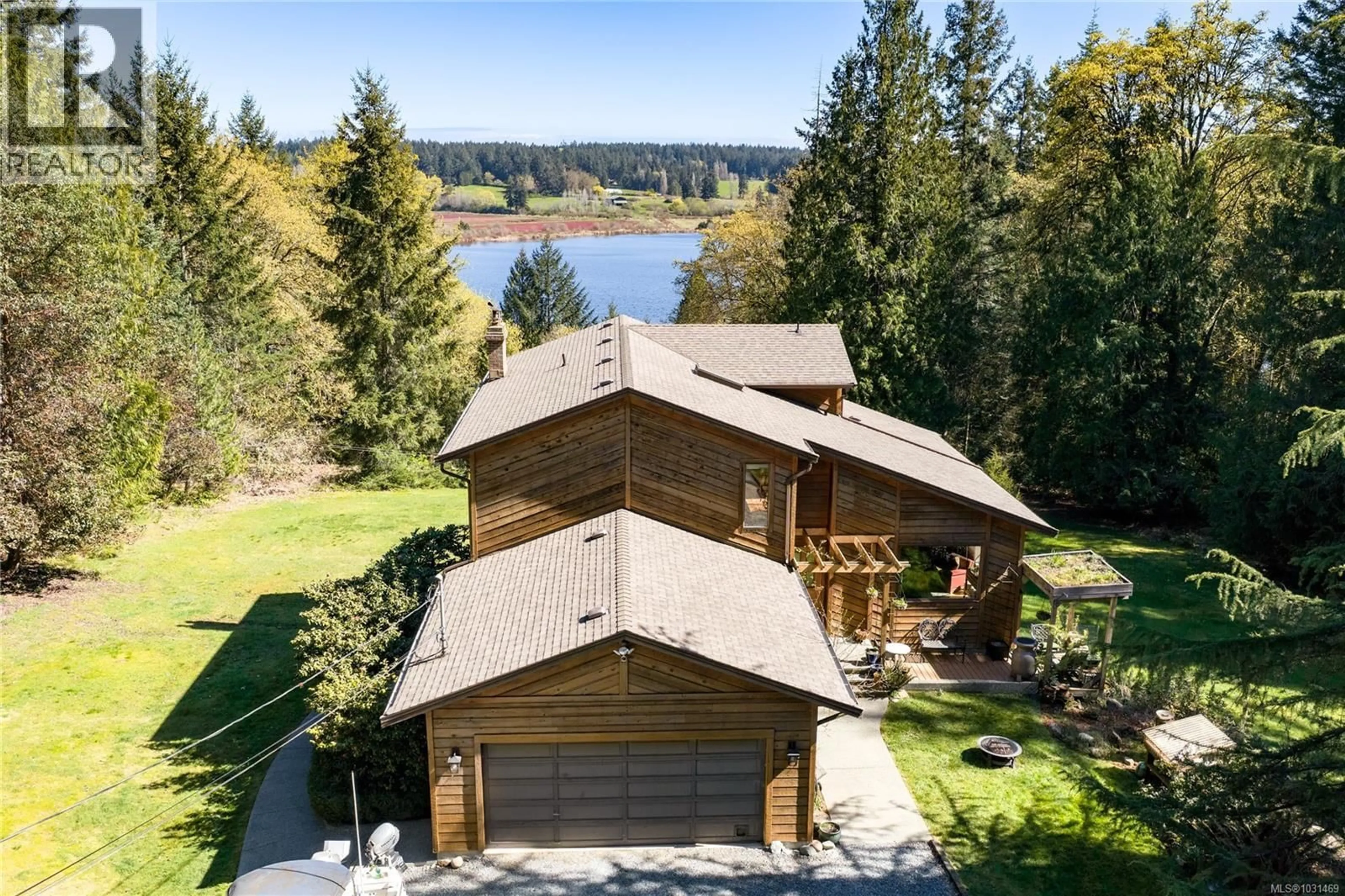 A pic from outside/outdoor area/front of a property/back of a property/a pic from drone, water/lake/river/ocean view for 13361 PROSPECT DRIVE, Ladysmith British Columbia V9G1G9