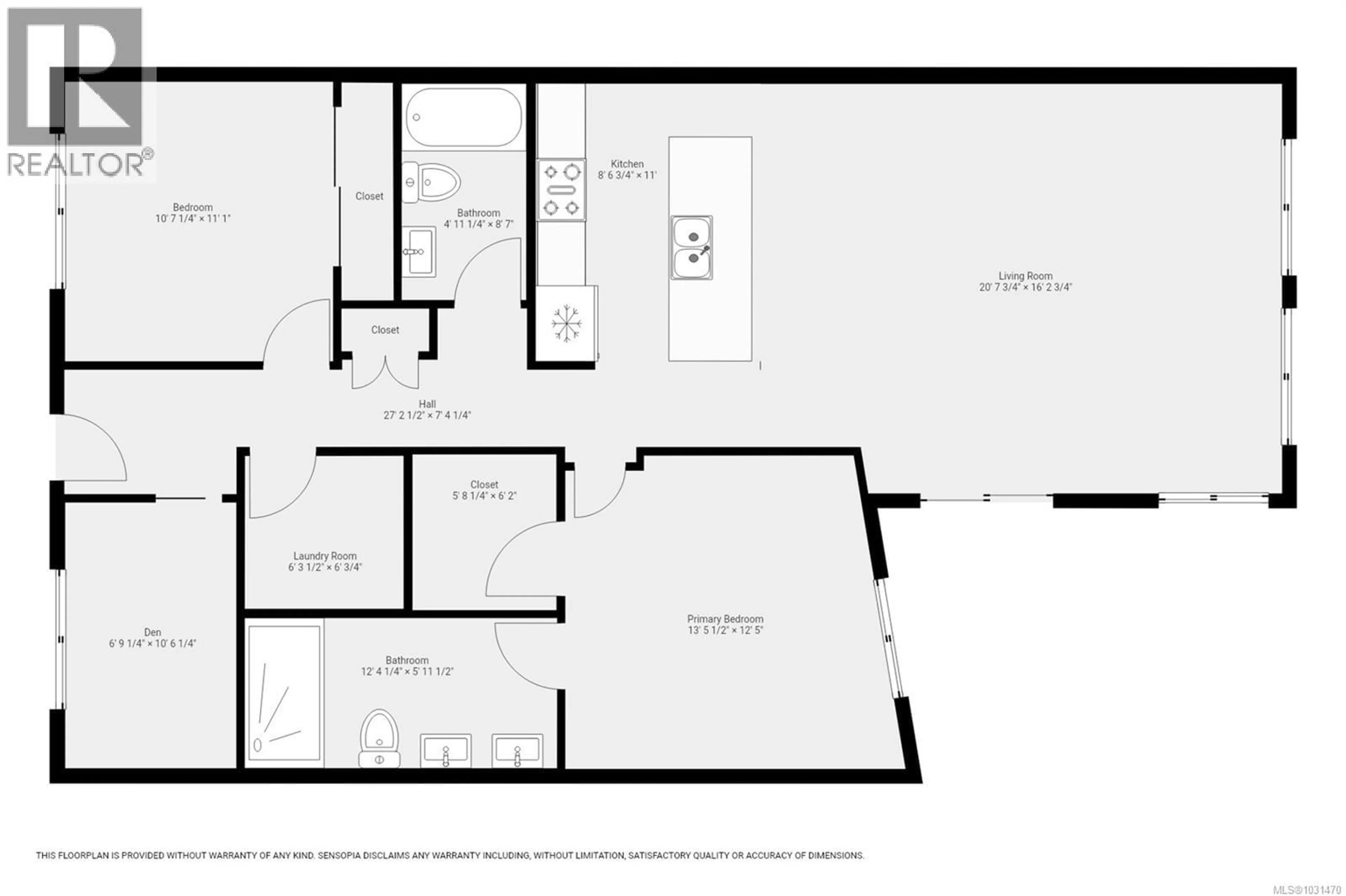 Floor plan for 304 - 536 ISLAND HIGHWAY SOUTH, Campbell River British Columbia V9W1A5