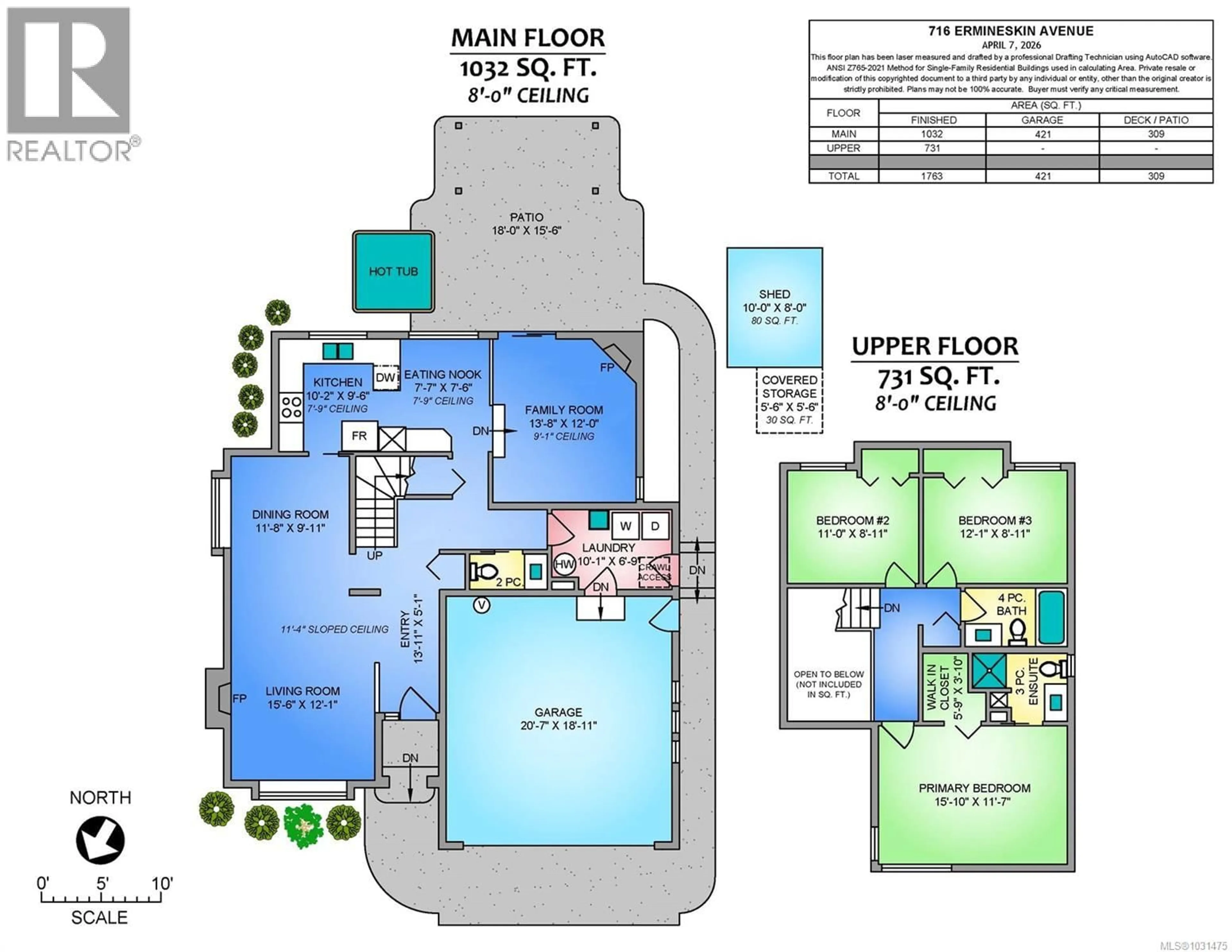 Floor plan for 716 ERMINESKIN AVENUE, Parksville British Columbia V9P2L4